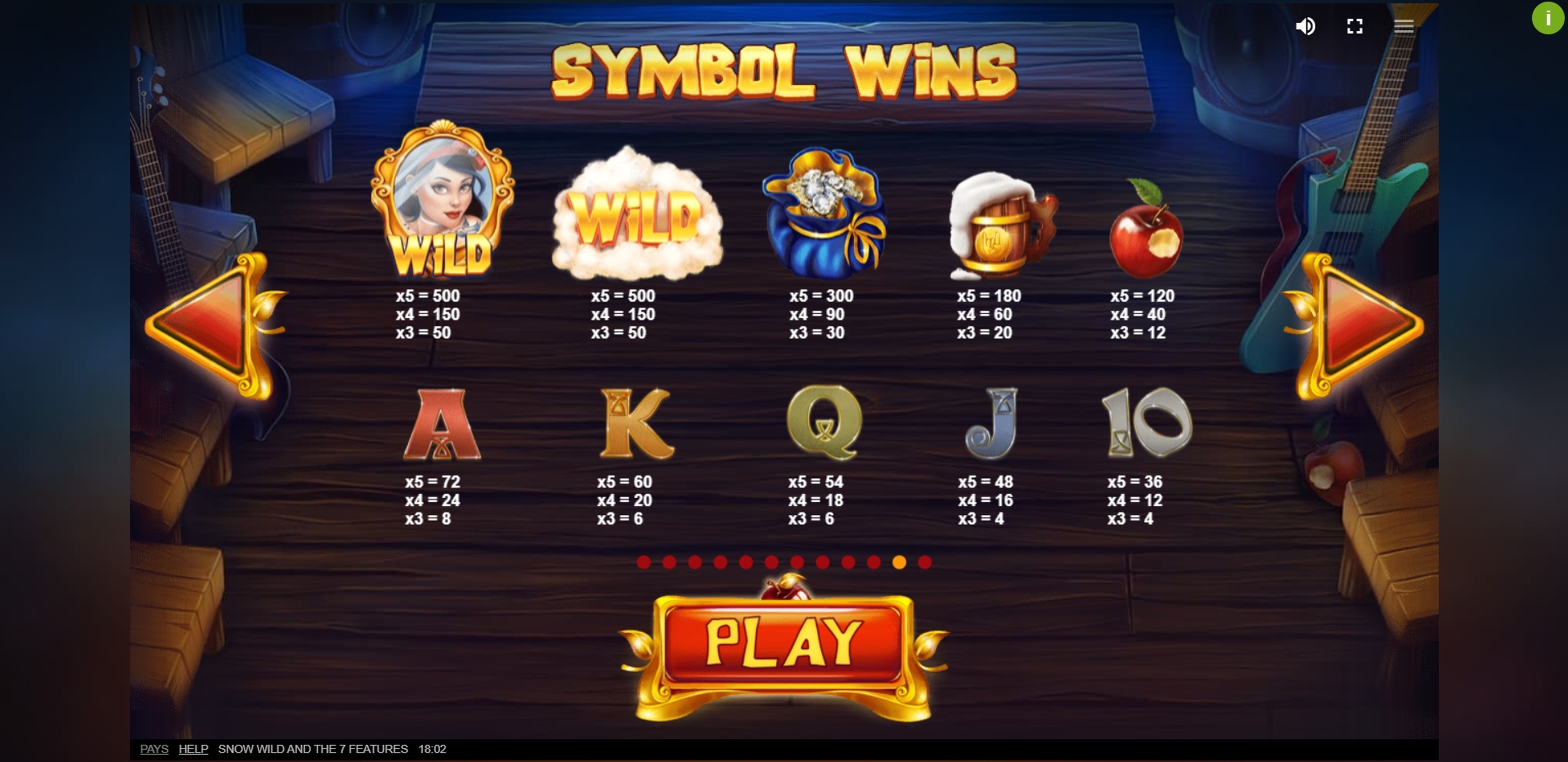 Info of Snow wild and the 7 features Slot Game by Red Tiger Gaming
