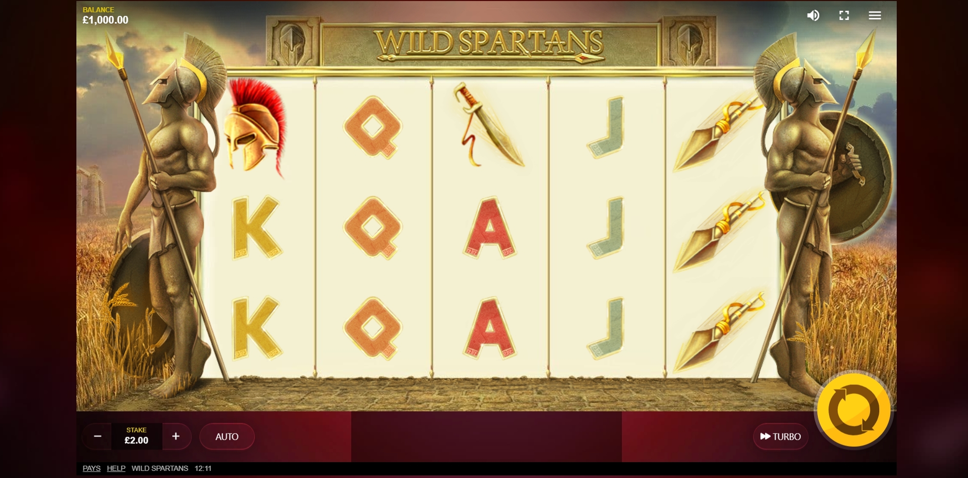 Reels in Wild Spartans Slot Game by Red Tiger Gaming