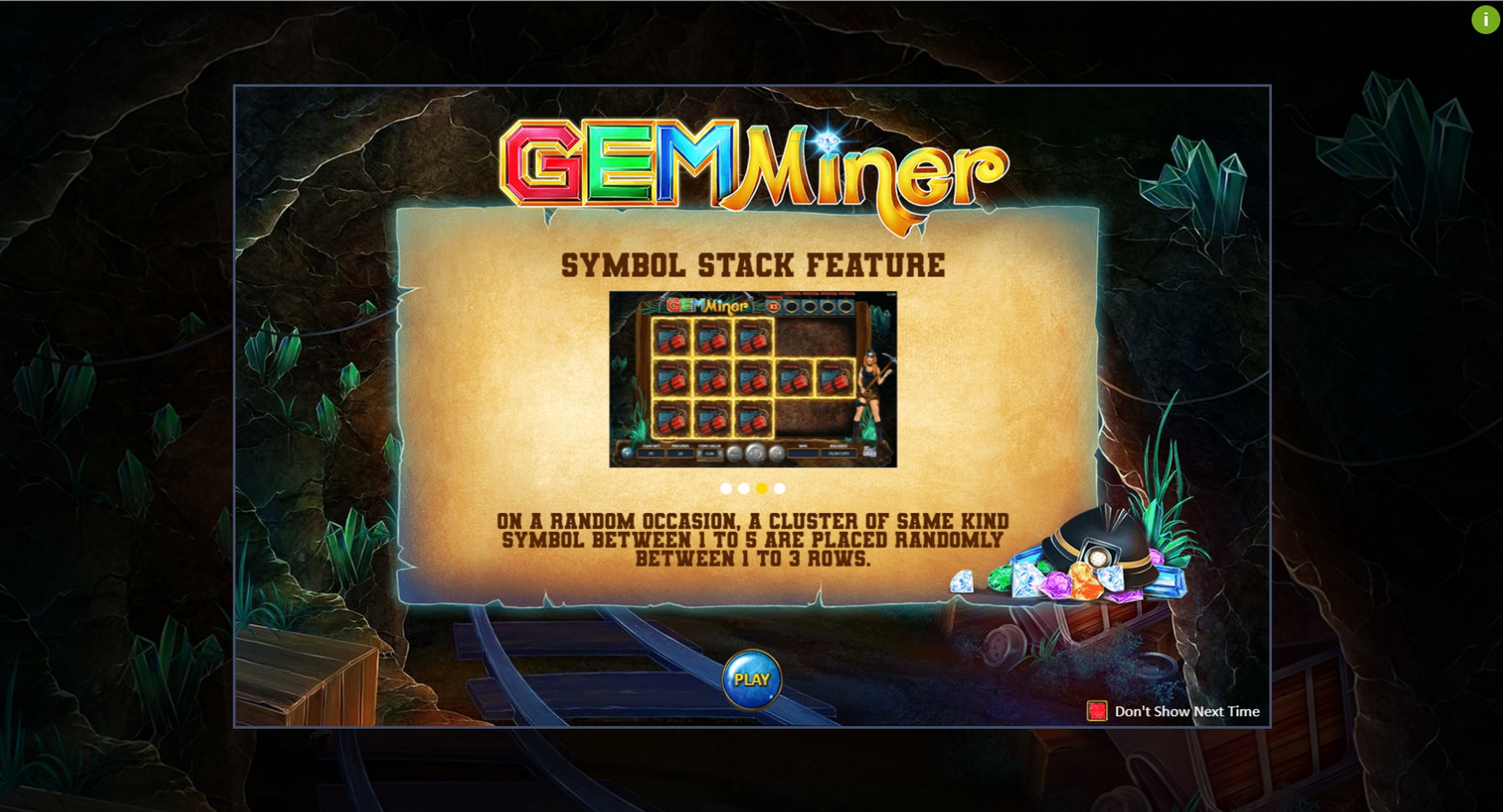Play Gem Miner Free Casino Slot Game by ReelNRG Gaming