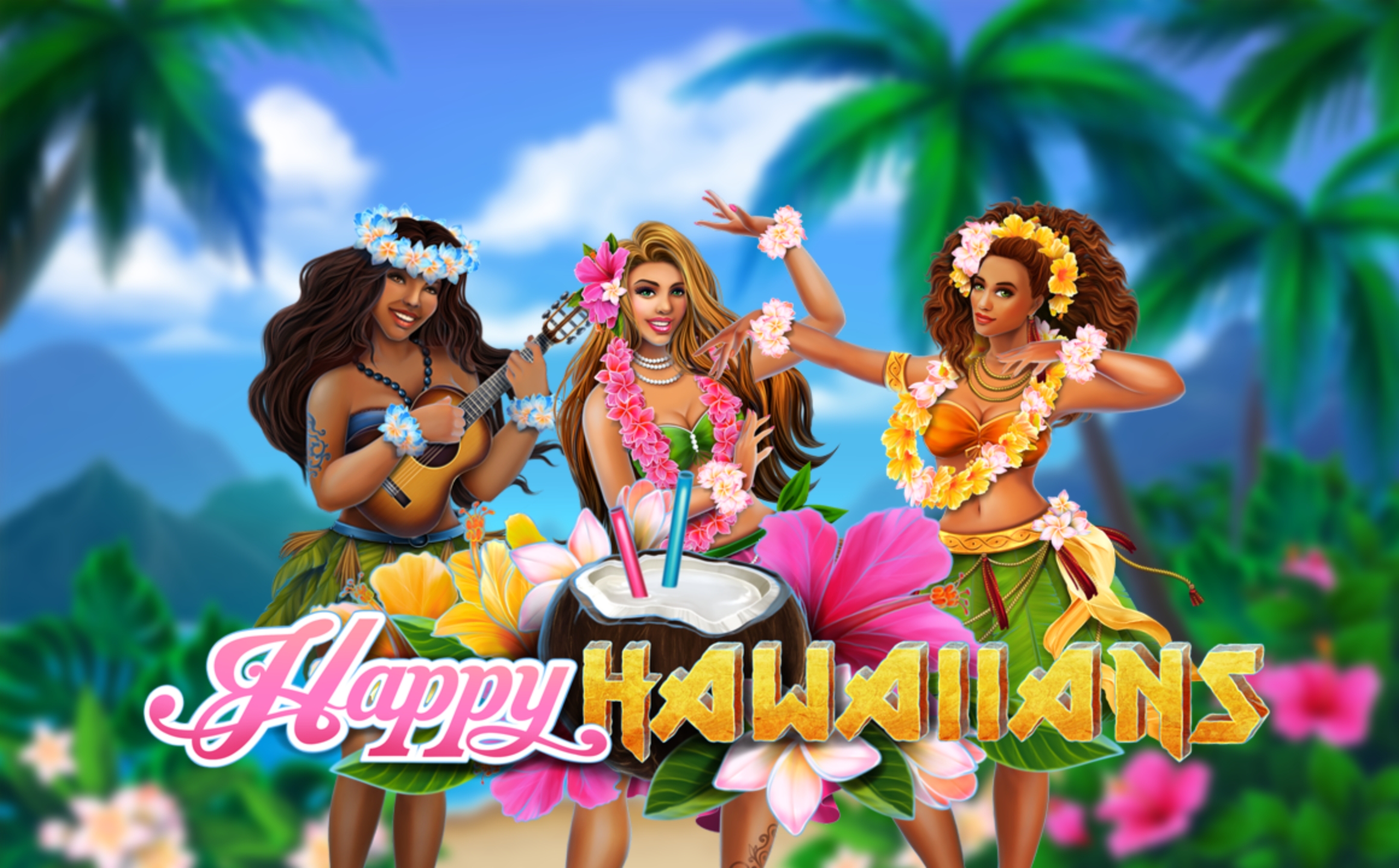 Reels in Happy Hawaiians Slot Game by ReelNRG Gaming