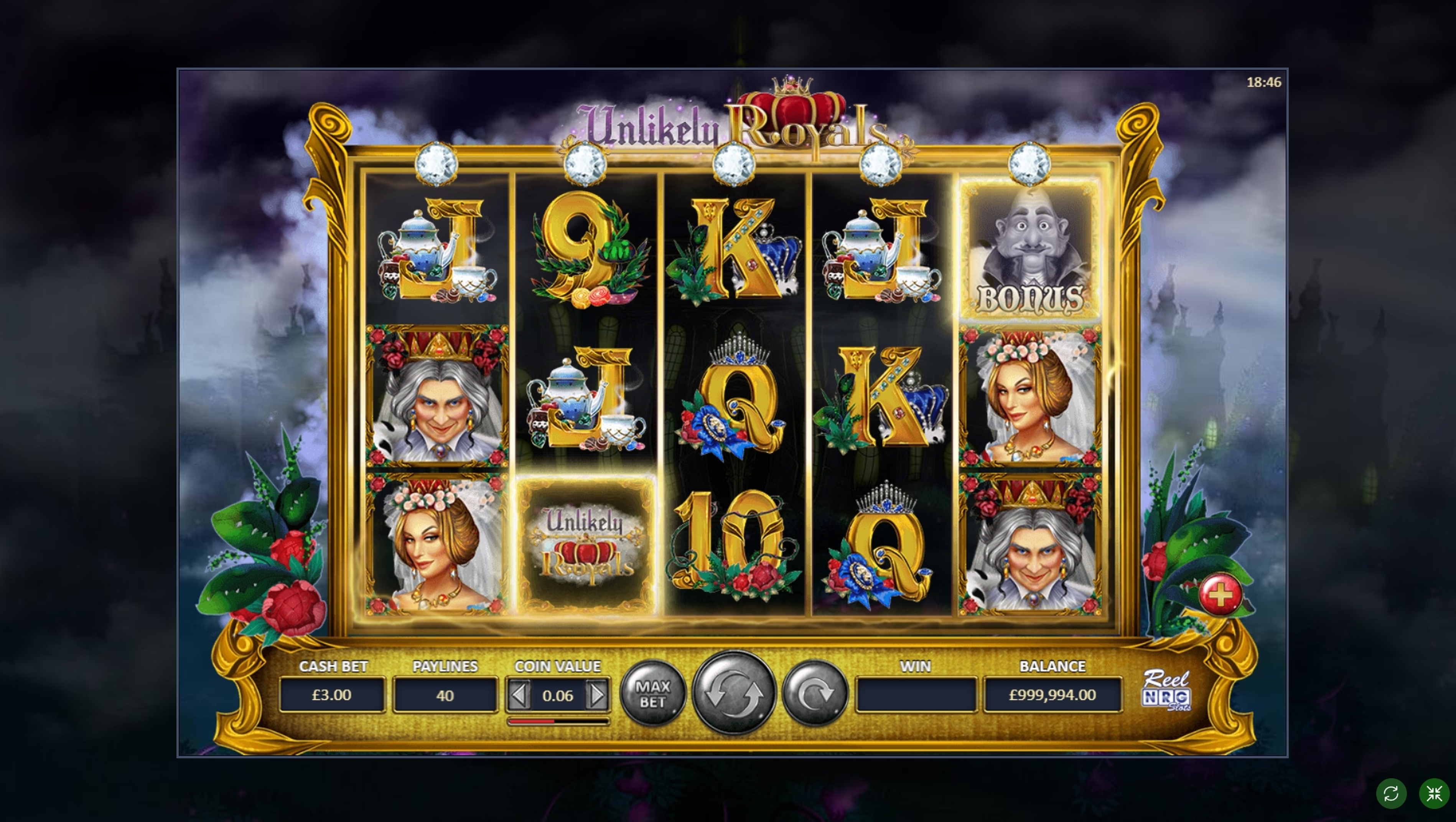Win Money in Unlikely Royals Free Slot Game by ReelNRG Gaming