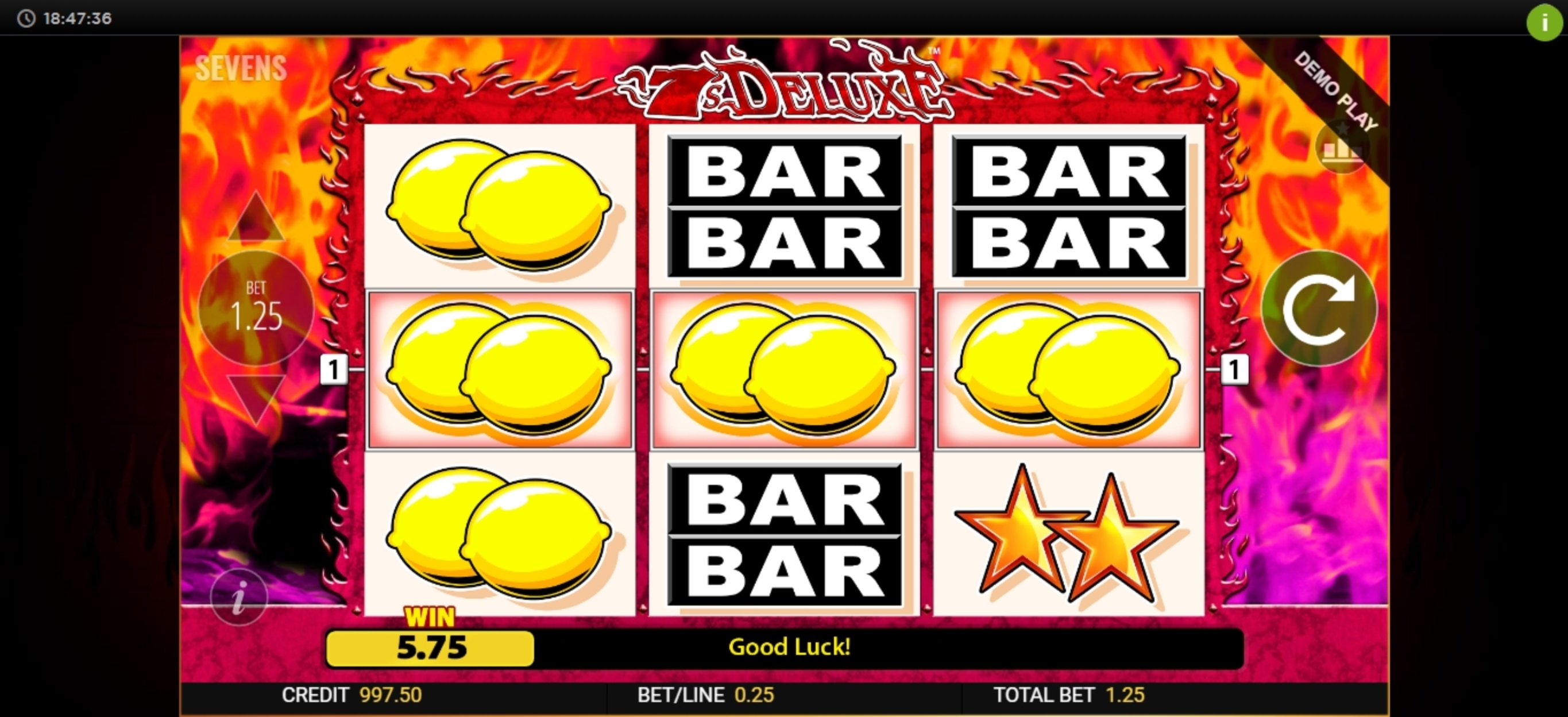 Win Money in 7s Deluxe Free Slot Game by Reel Time Gaming