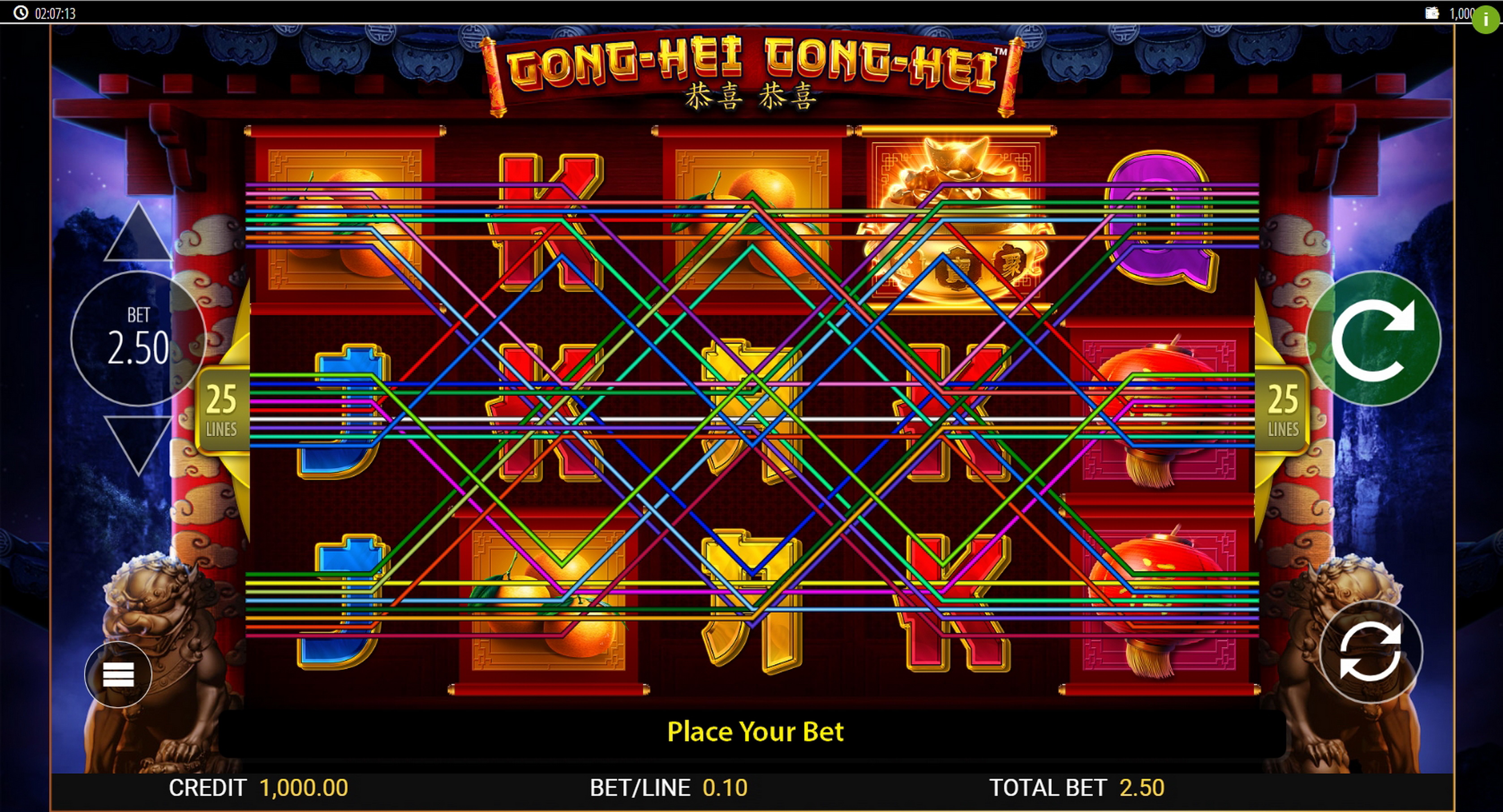 Reels in Gong-Hei Slot Game by Reel Time Gaming
