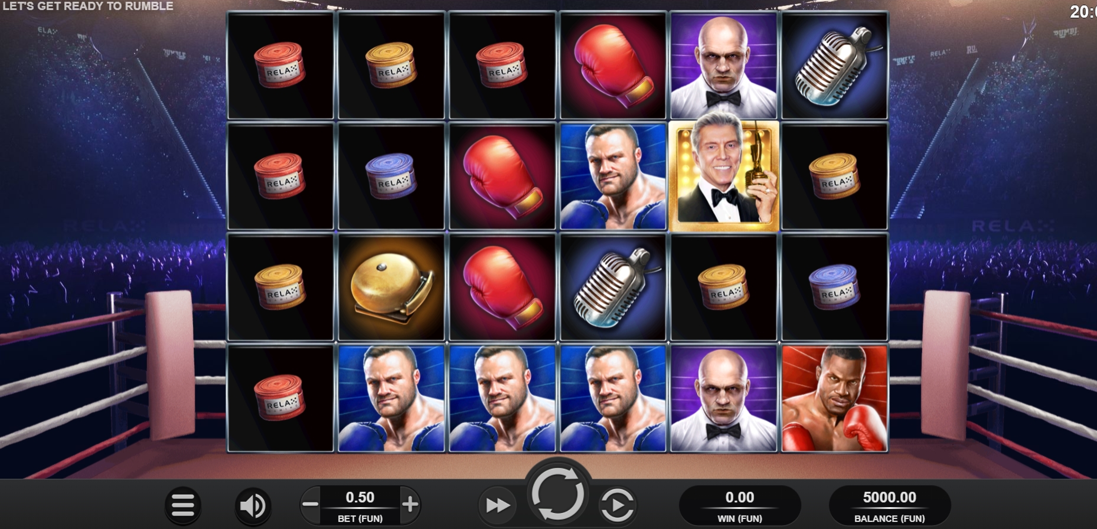 Reels in Let's Get Ready to Rumble Slot Game by Relax Gaming