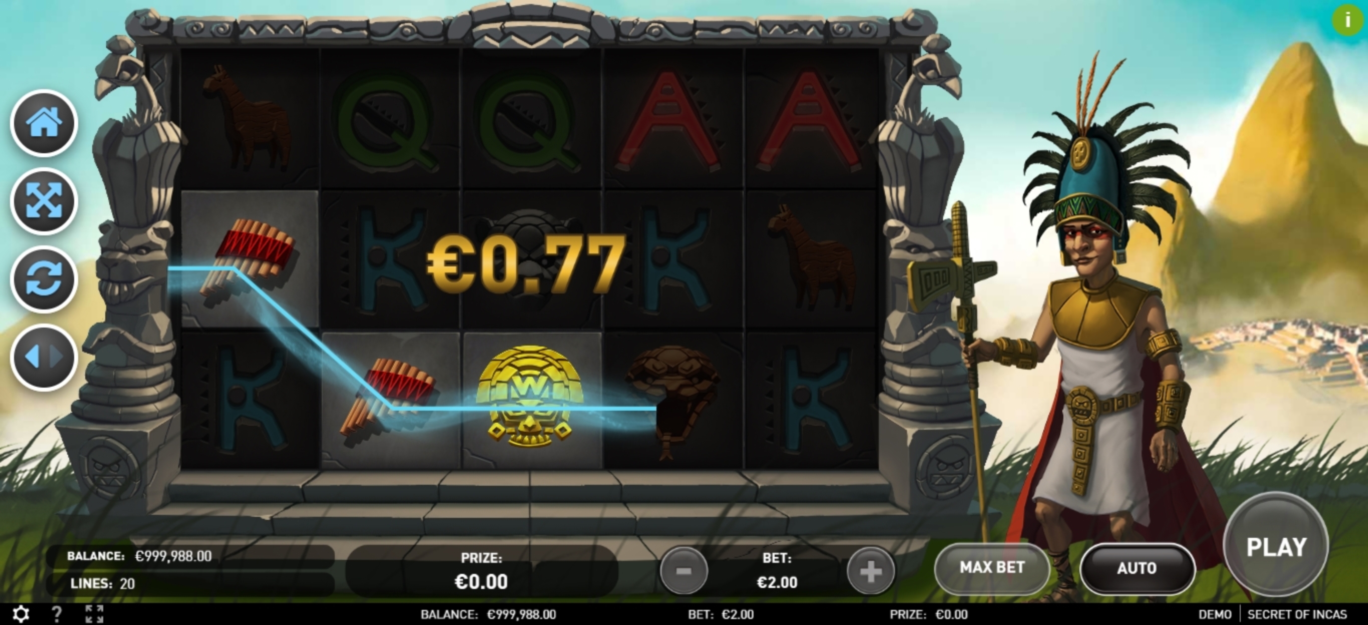 Win Money in Secret of Incas Free Slot Game by R. Franco