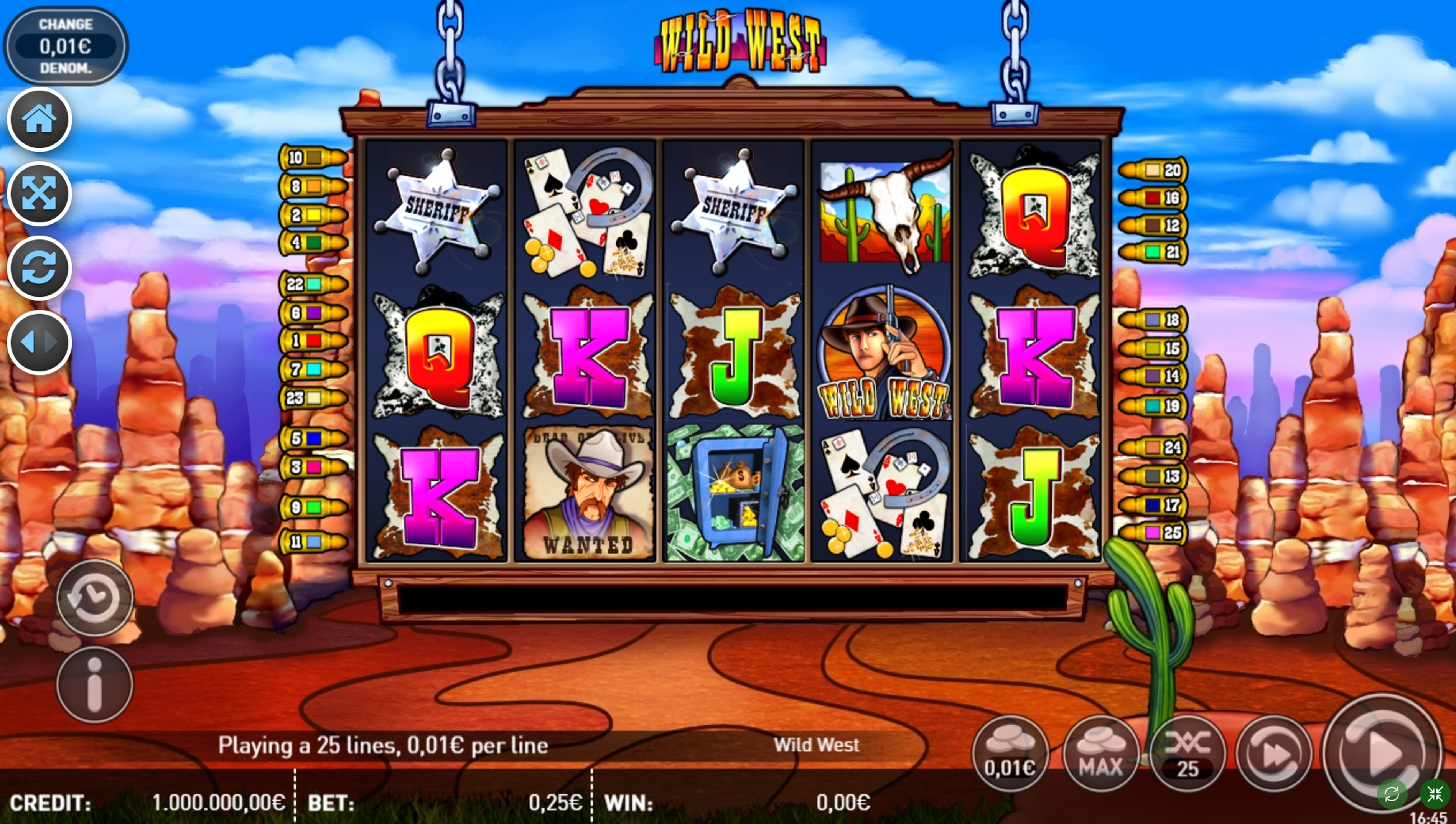 Reels in Wild West Slot Game by R. Franco