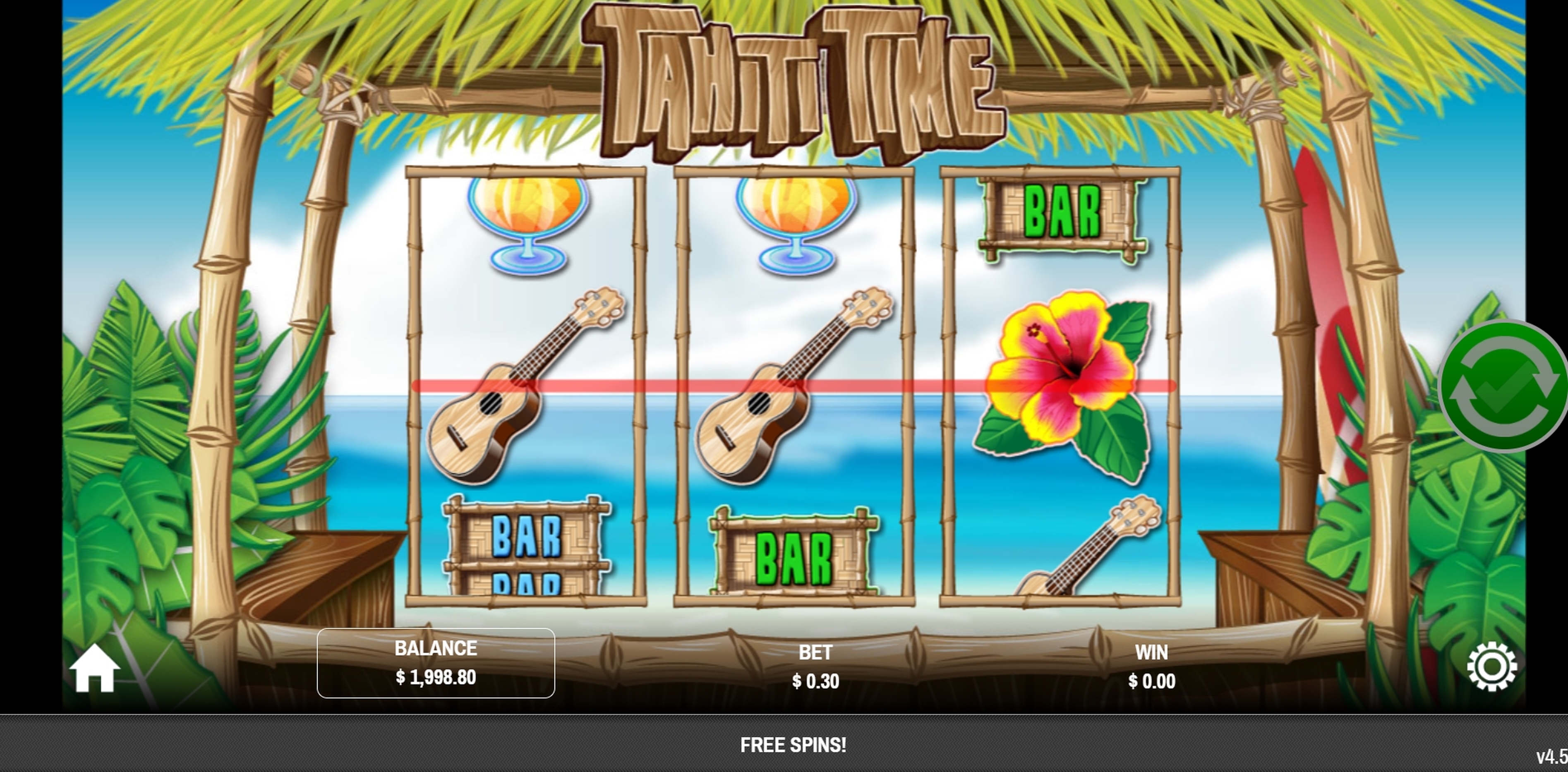 Win Money in Tahiti Time Free Slot Game by Rival