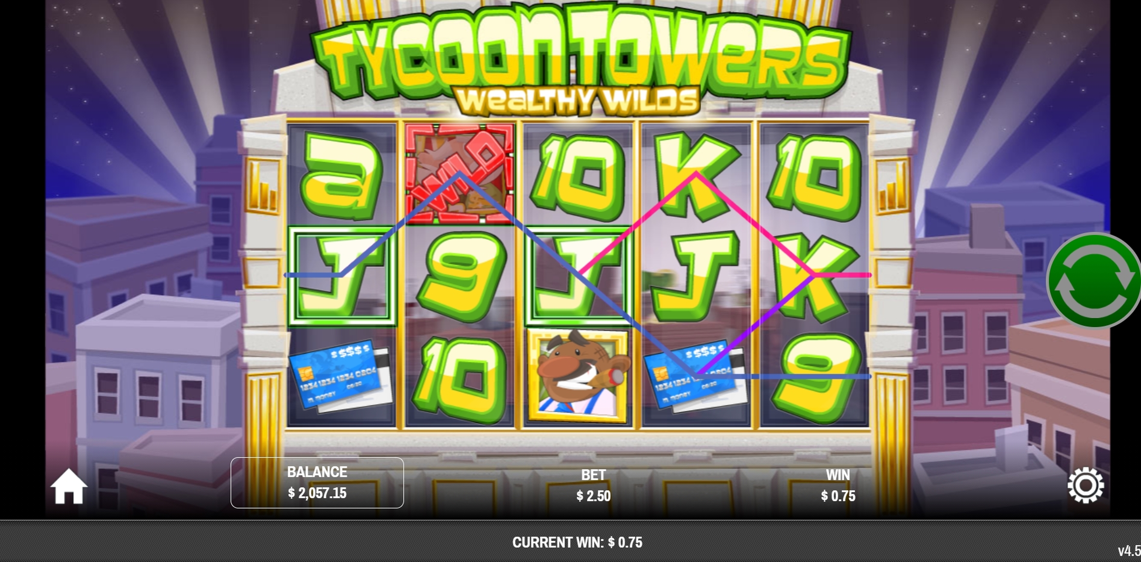 Win Money in Tycoon Towers Free Slot Game by Rival