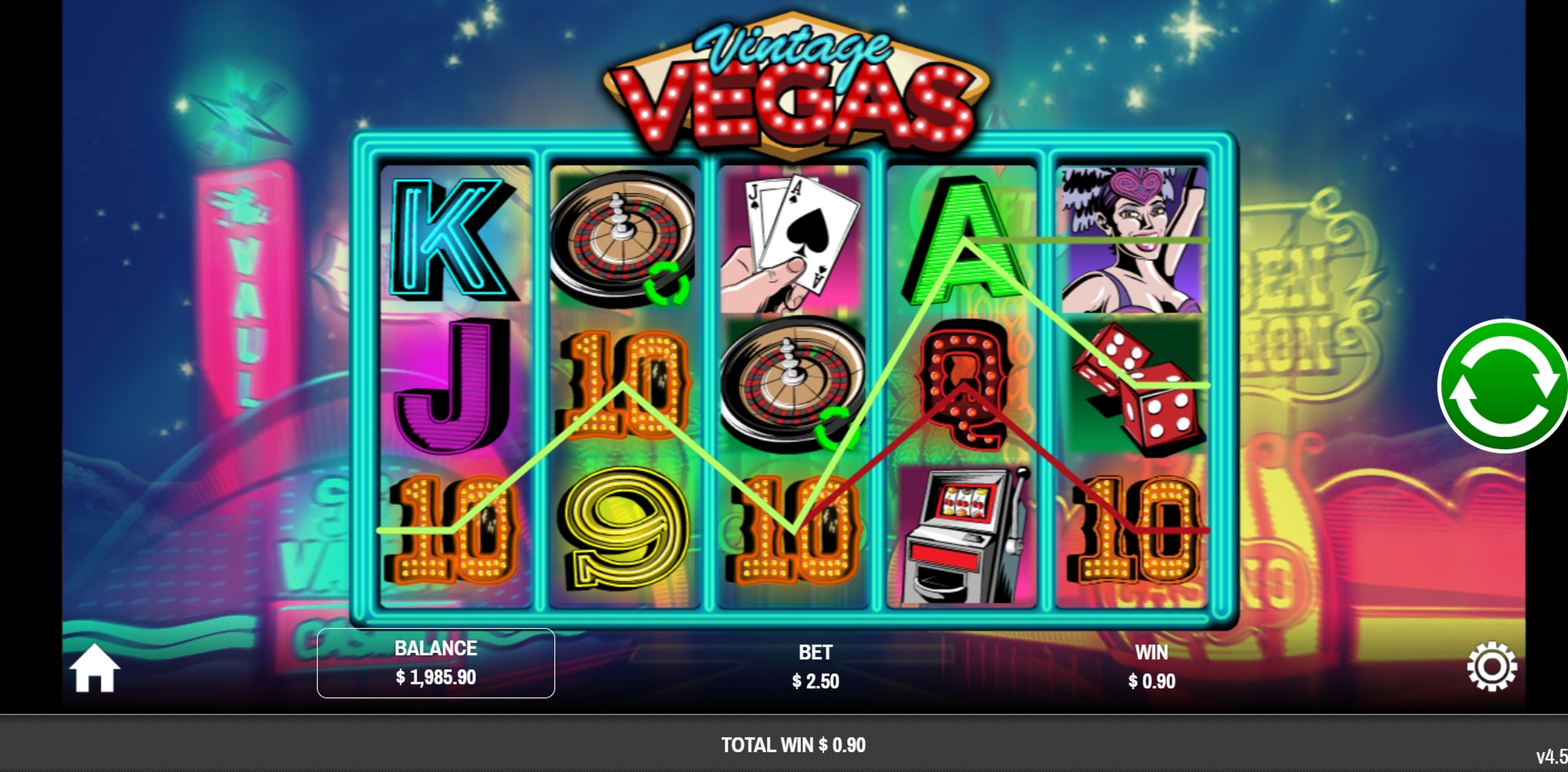 Win Money in Vintage Vegas Free Slot Game by Rival