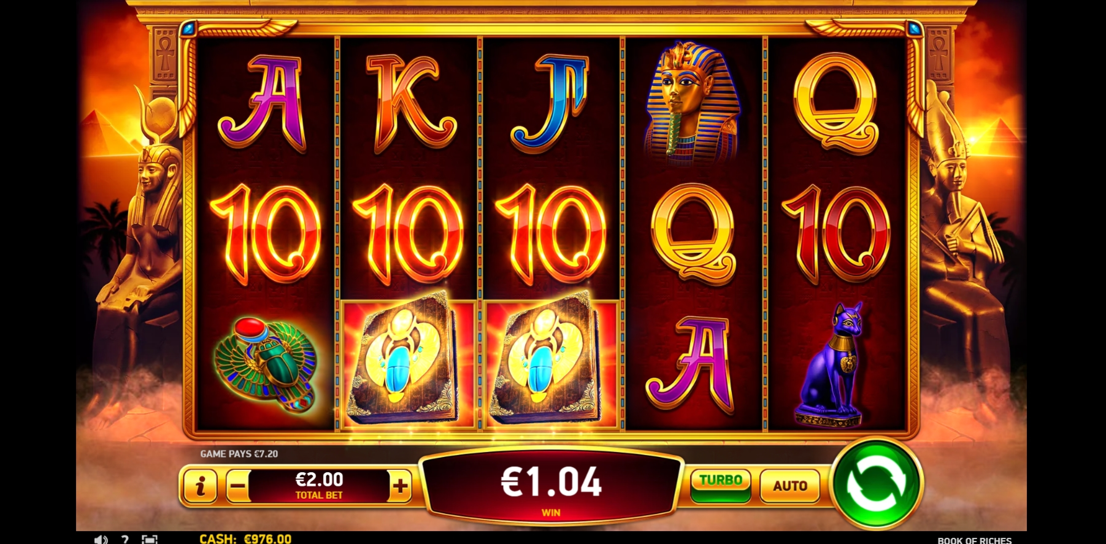 Win Money in Book of Riches Deluxe Free Slot Game by Ruby Play