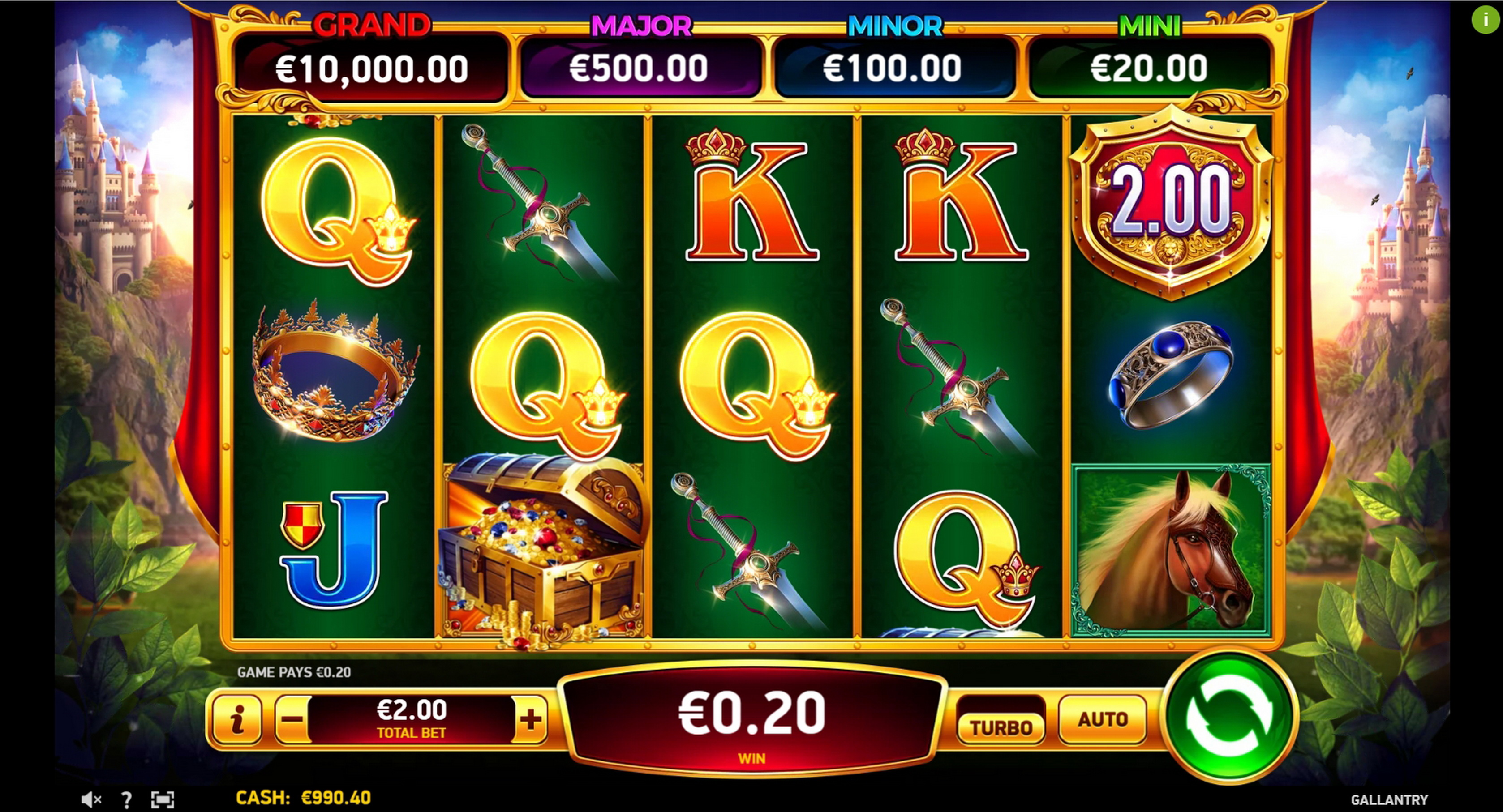 Win Money in Gallantry Free Slot Game by Ruby Play