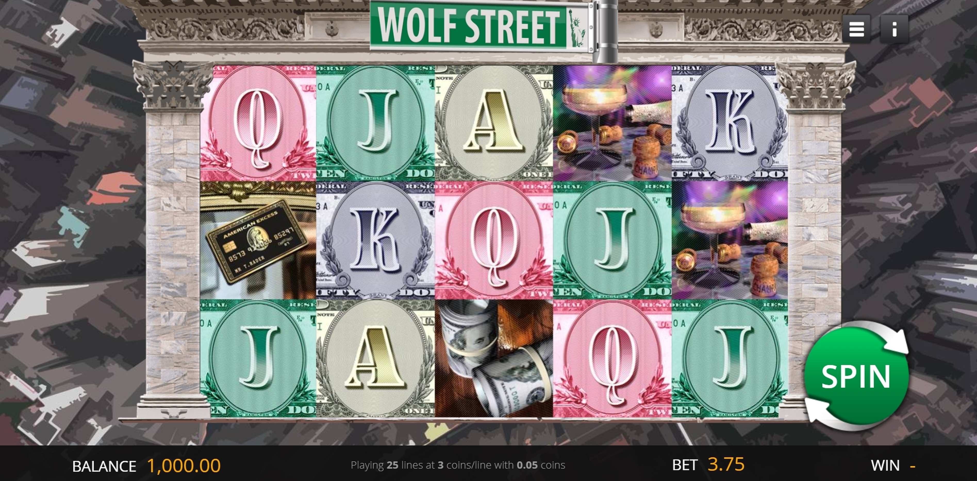 Reels in Wolf Street Slot Game by saucify