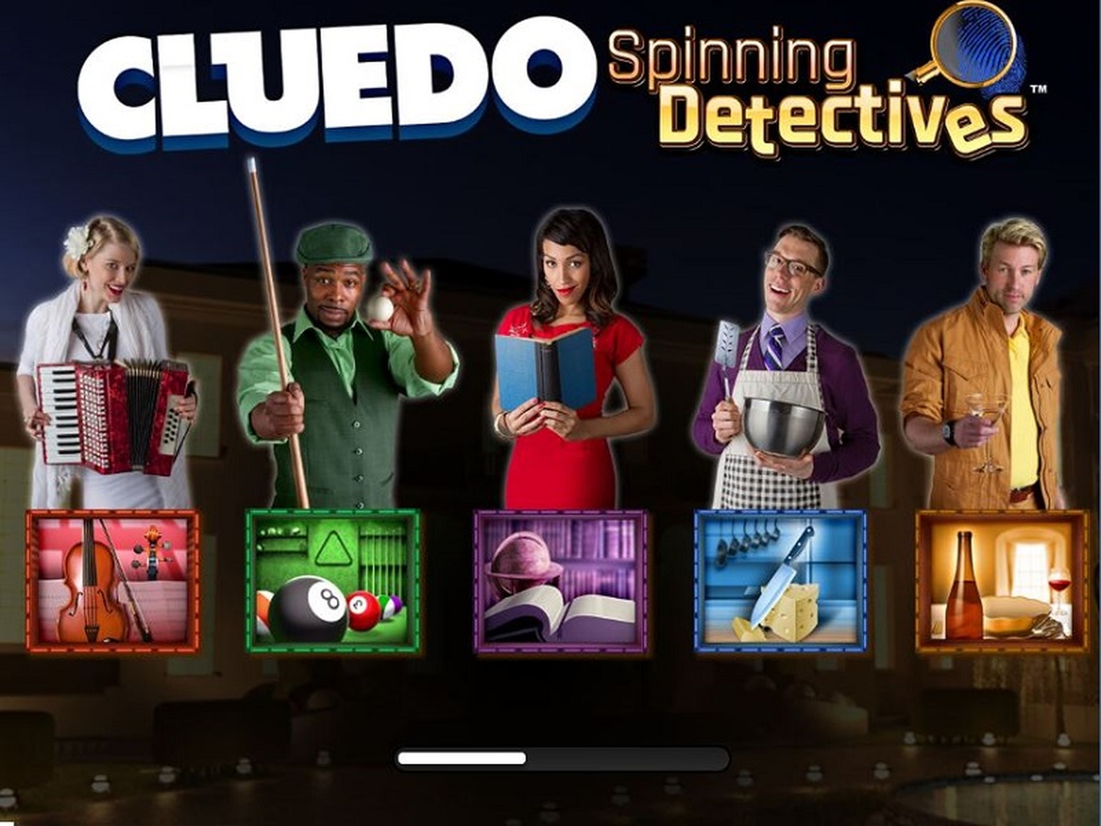 The CLUEDO Spinning Detectives Online Slot Demo Game by WMS