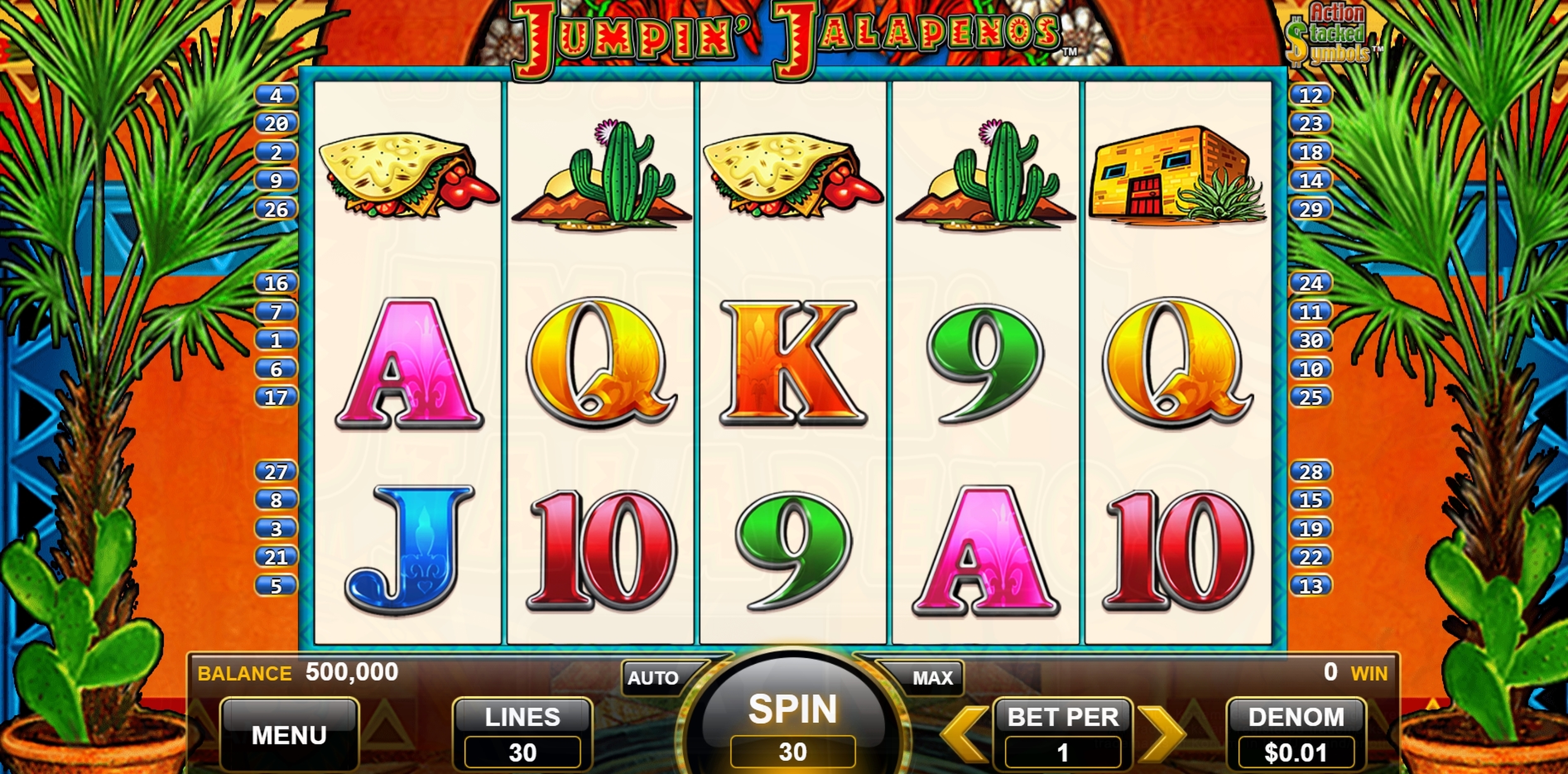 Reels in Jumpin Jalapenos Slot Game by WMS