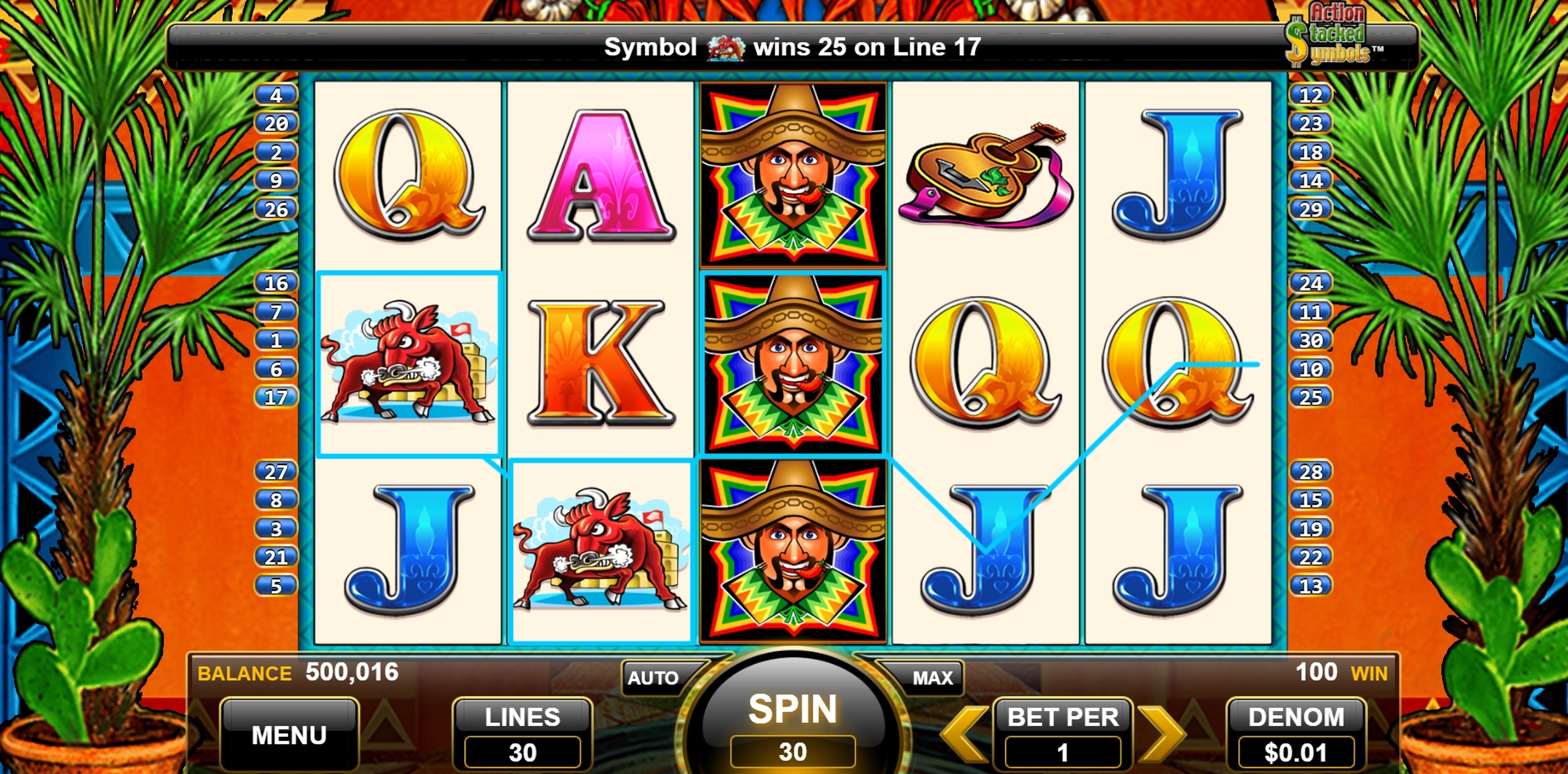 Win Money in Jumpin Jalapenos Free Slot Game by WMS