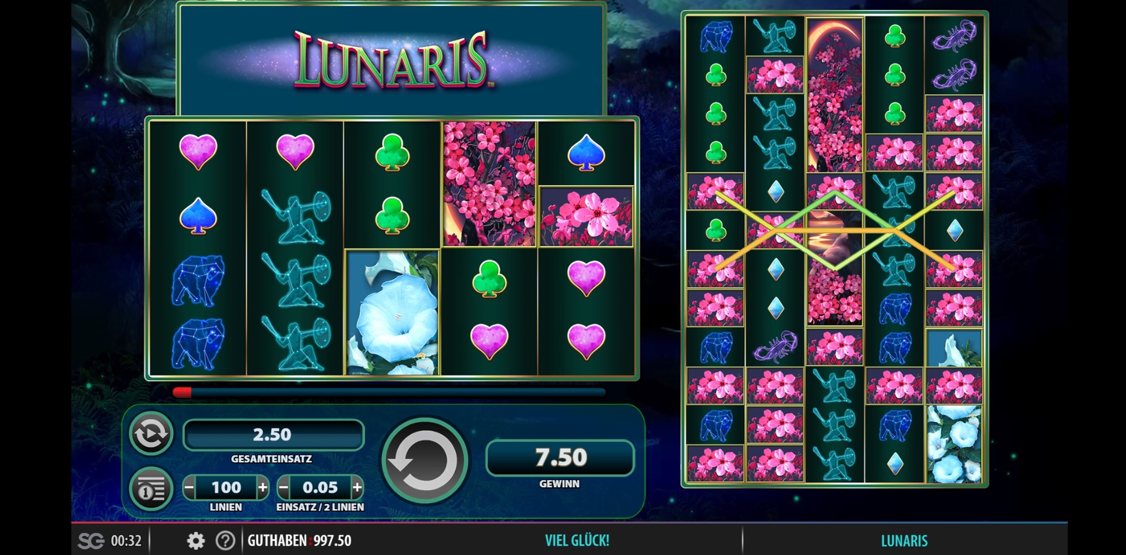 Win Money in Lunaris Free Slot Game by WMS