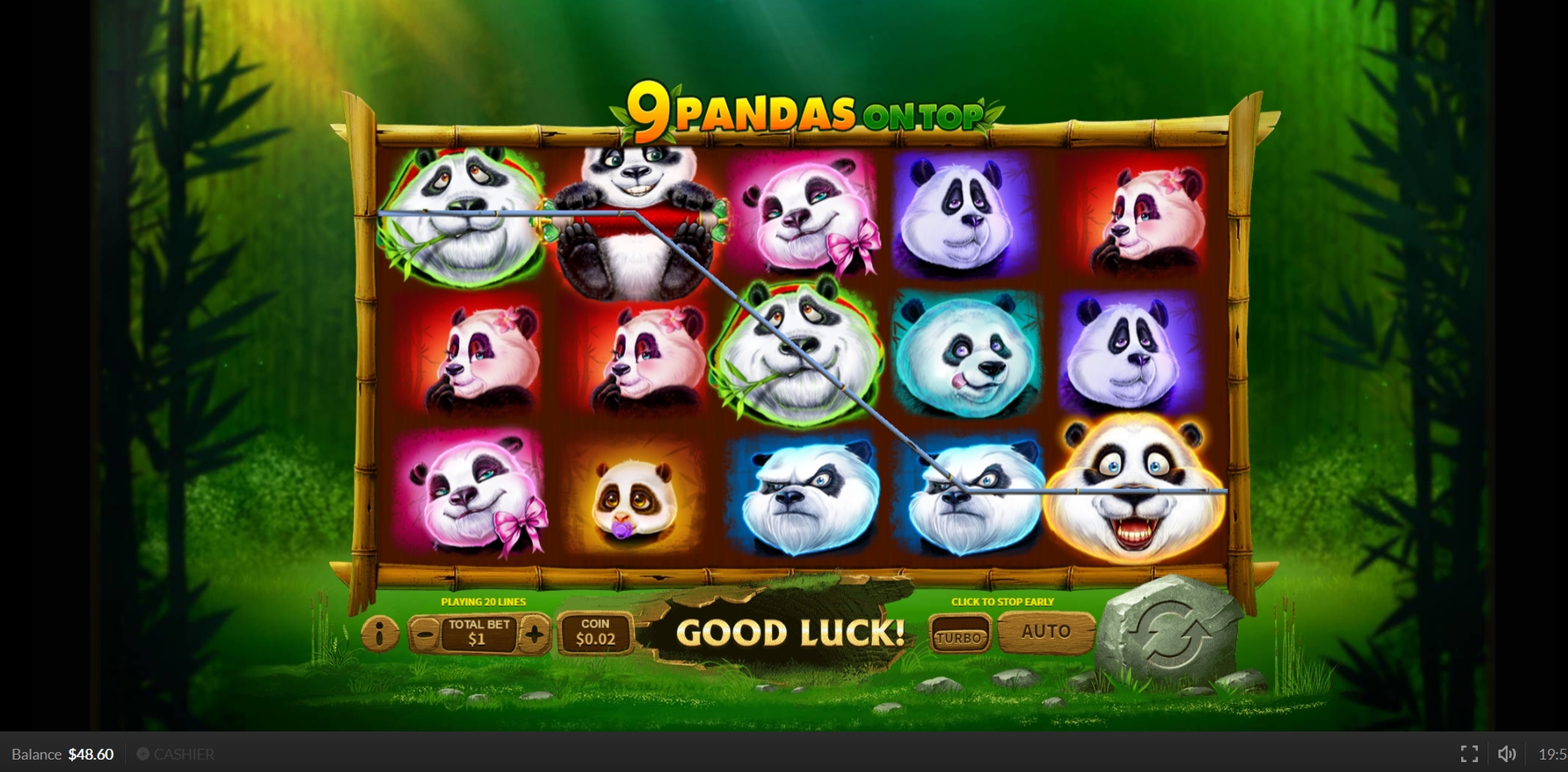 Win Money in 9 Pandas On Top Free Slot Game by Skywind