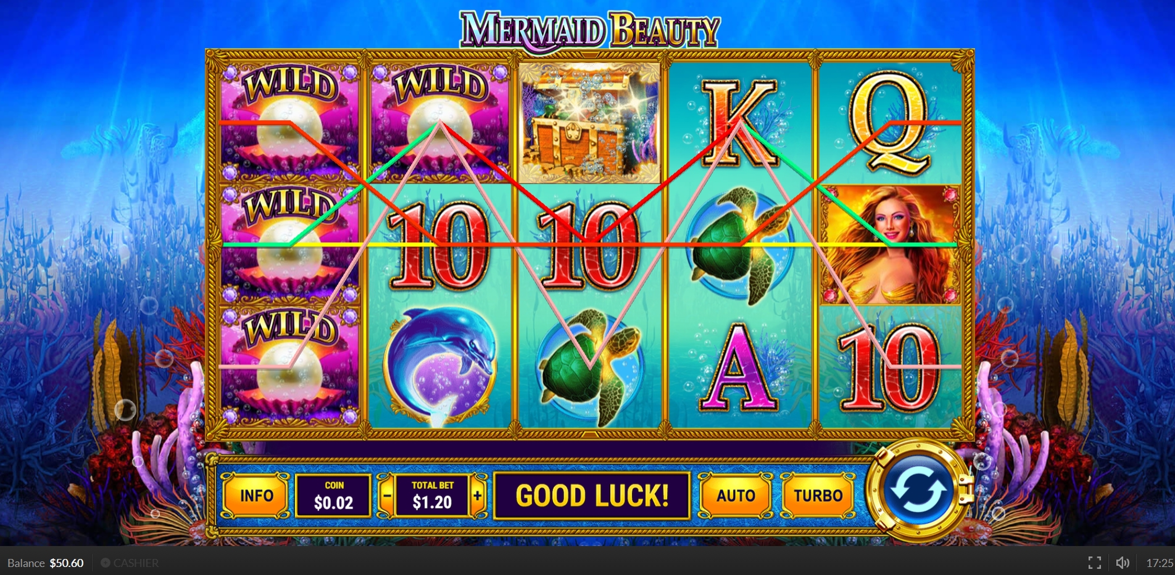 Win Money in Mermaid Beauty Free Slot Game by Skywind