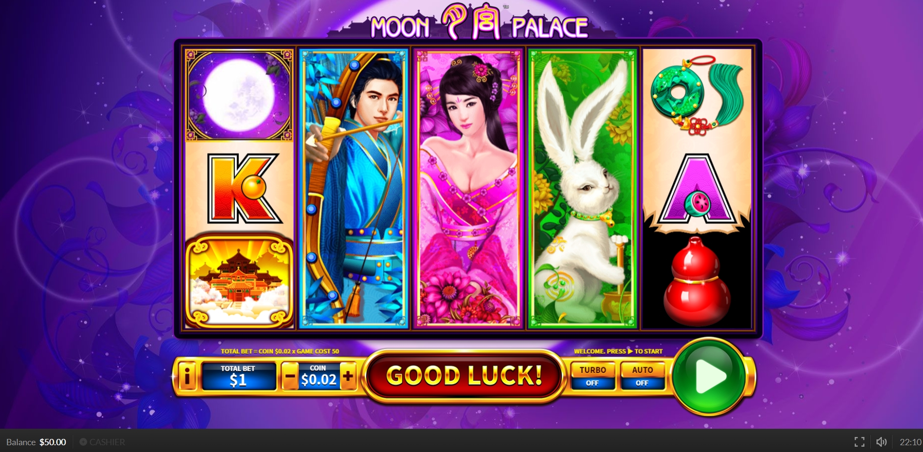Reels in Moon Palace Slot Game by Skywind