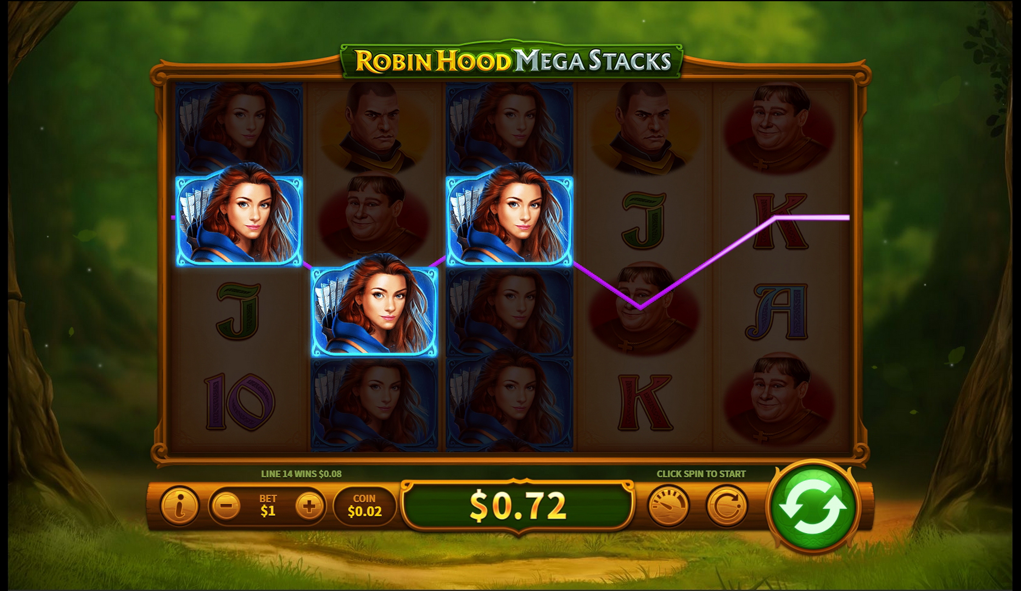 Win Money in Robin Hood Mega Stacks Free Slot Game by Skywind