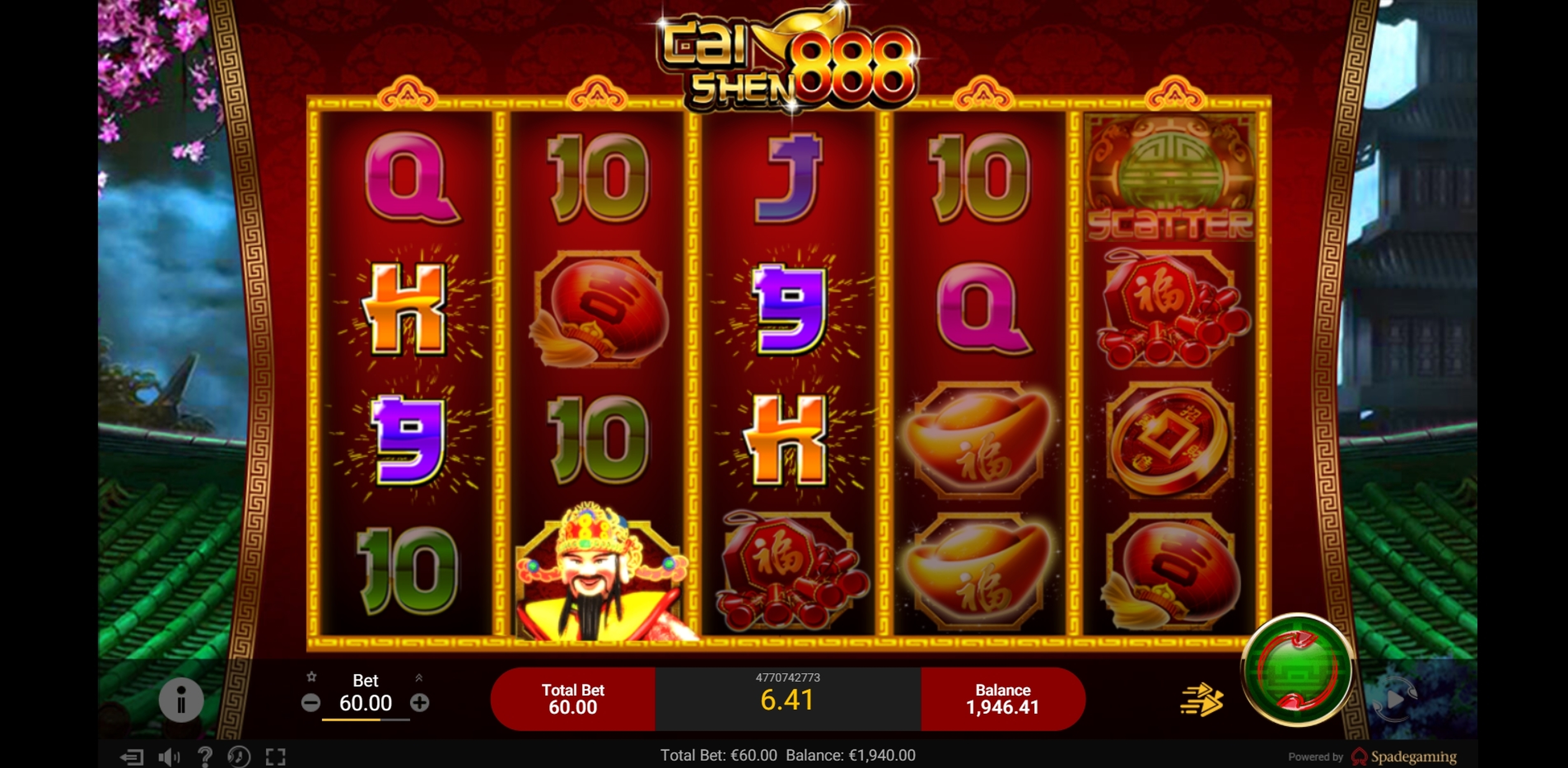 Win Money in Cai Shen 888 Free Slot Game by Spade Gaming