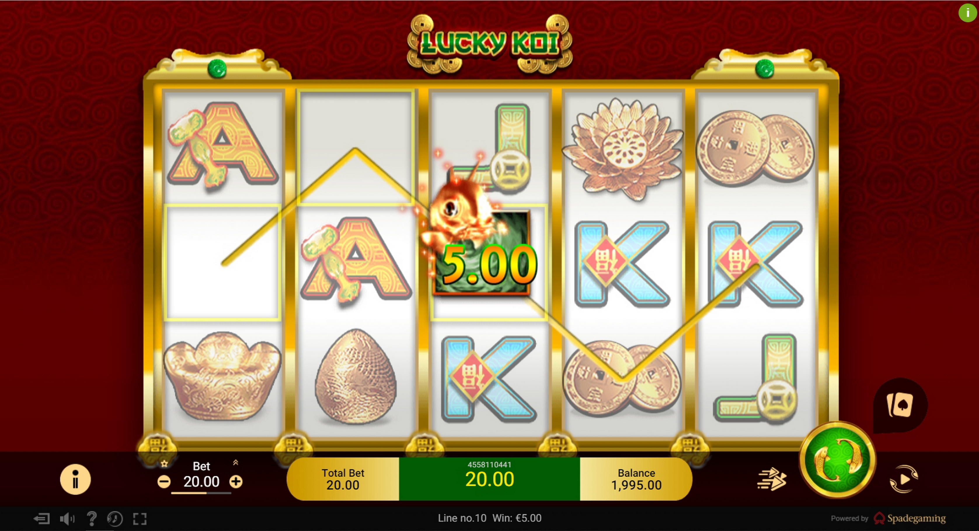 Win Money in Lucky Koi Free Slot Game by Spade Gaming
