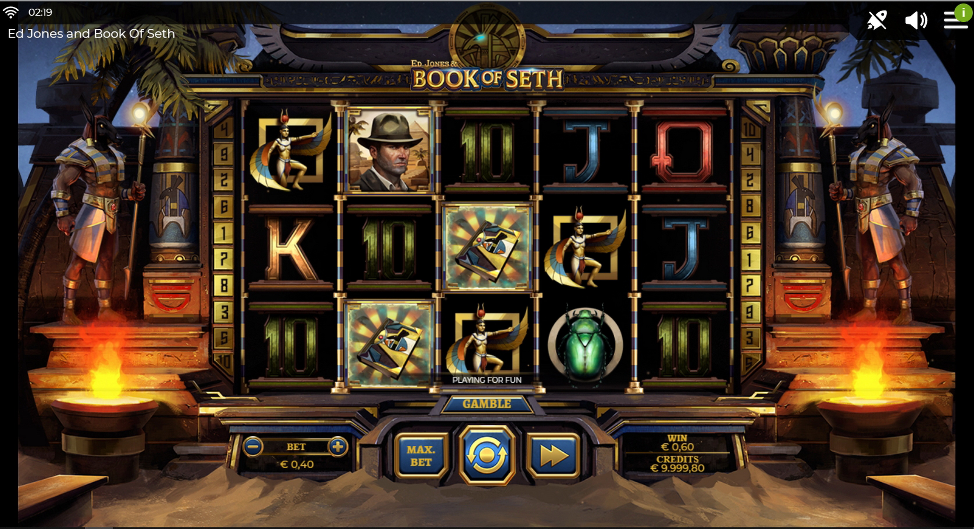 Win Money in Ed Jones & Book of Seth Free Slot Game by Spinmatic