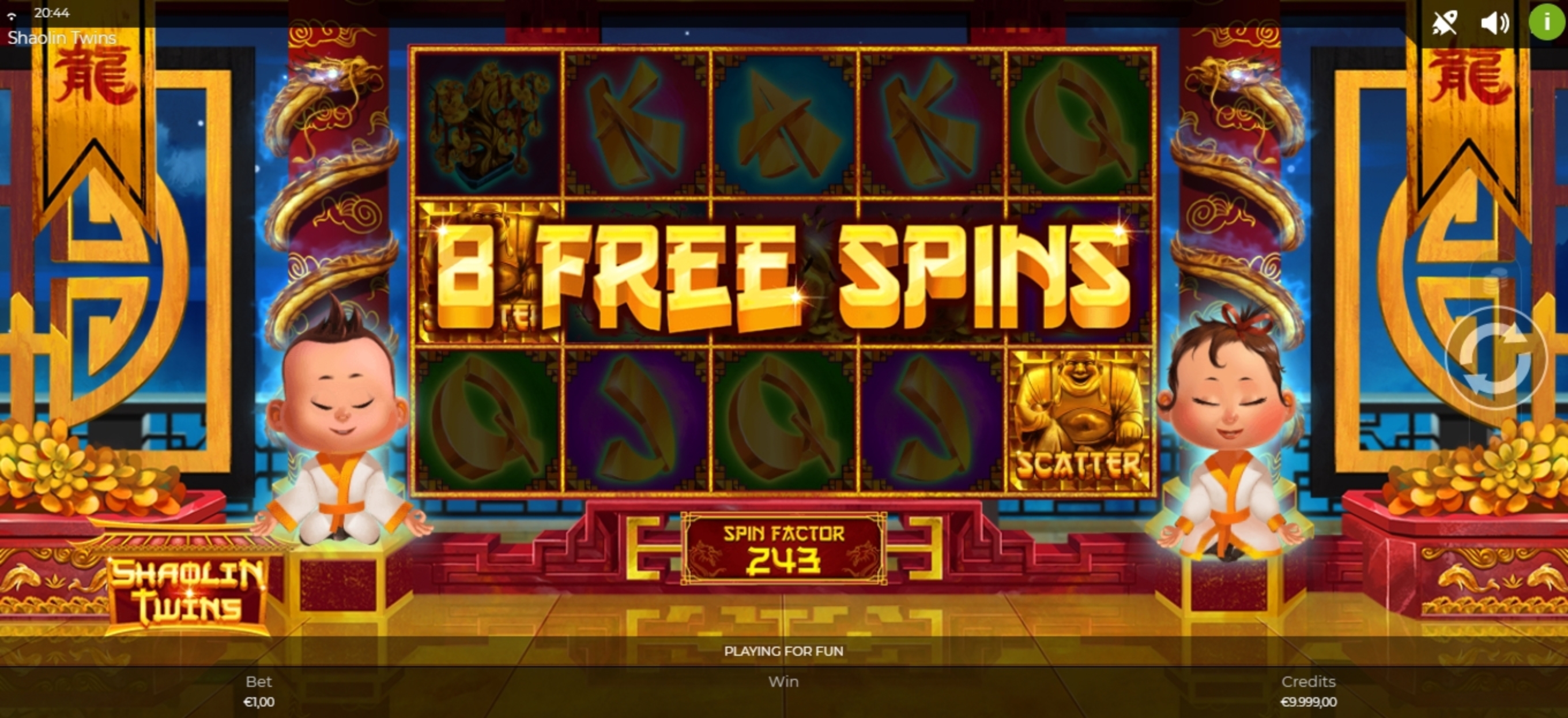 Win Money in Shaolin Twins Free Slot Game by Spinmatic