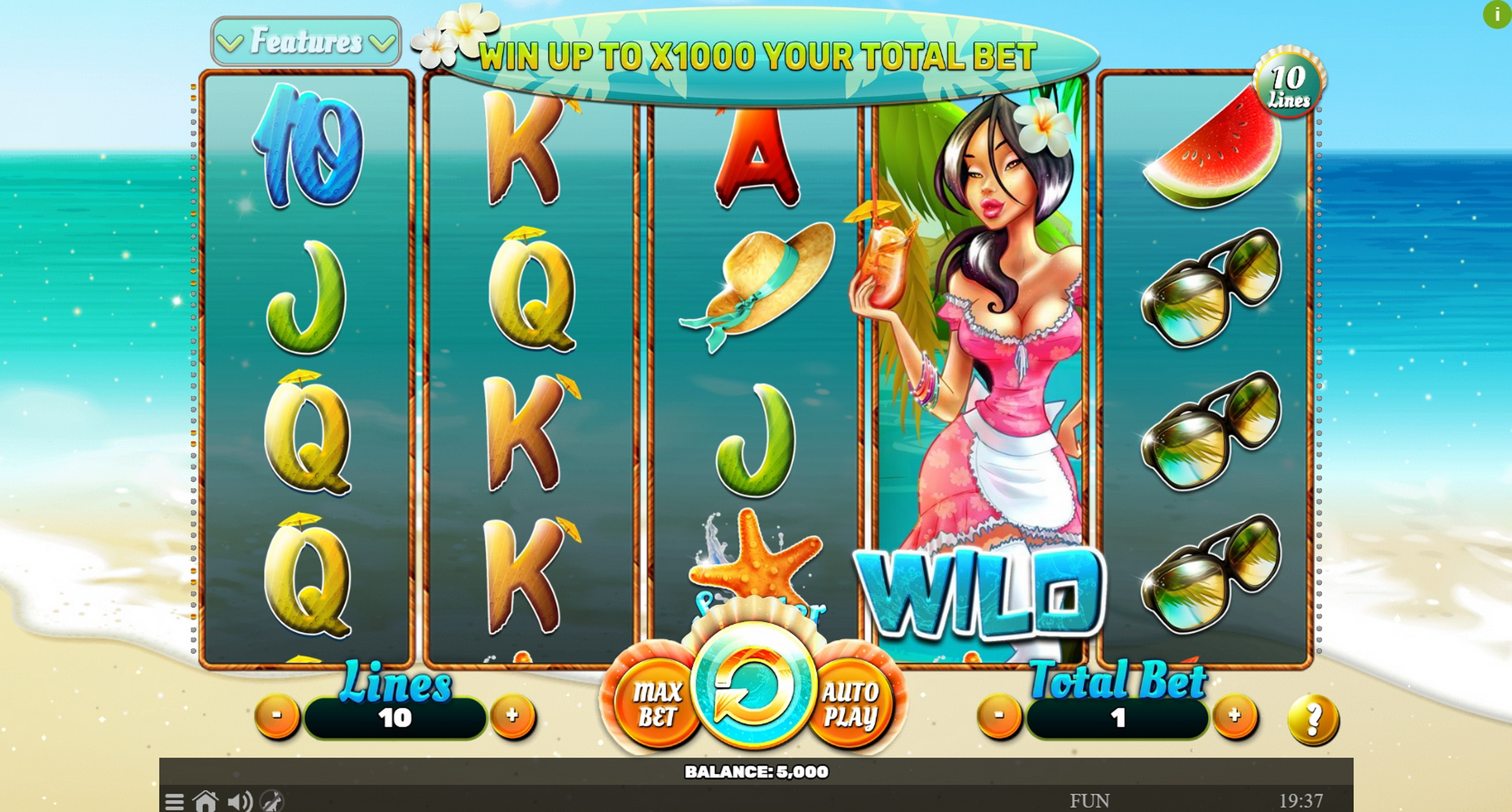 Reels in Summer Of Luck Slot Game by Spinomenal