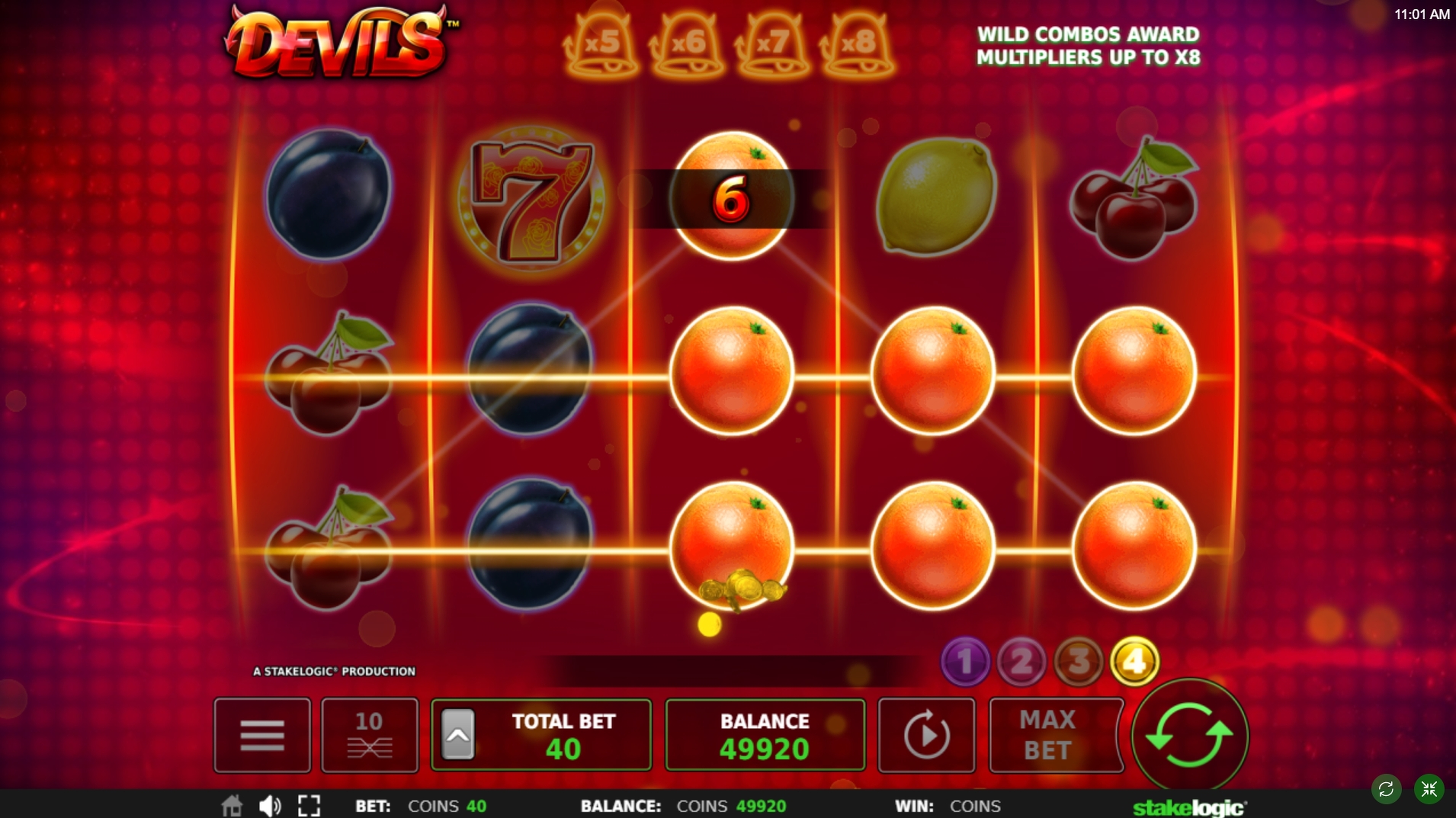 Win Money in Devils Free Slot Game by Stakelogic