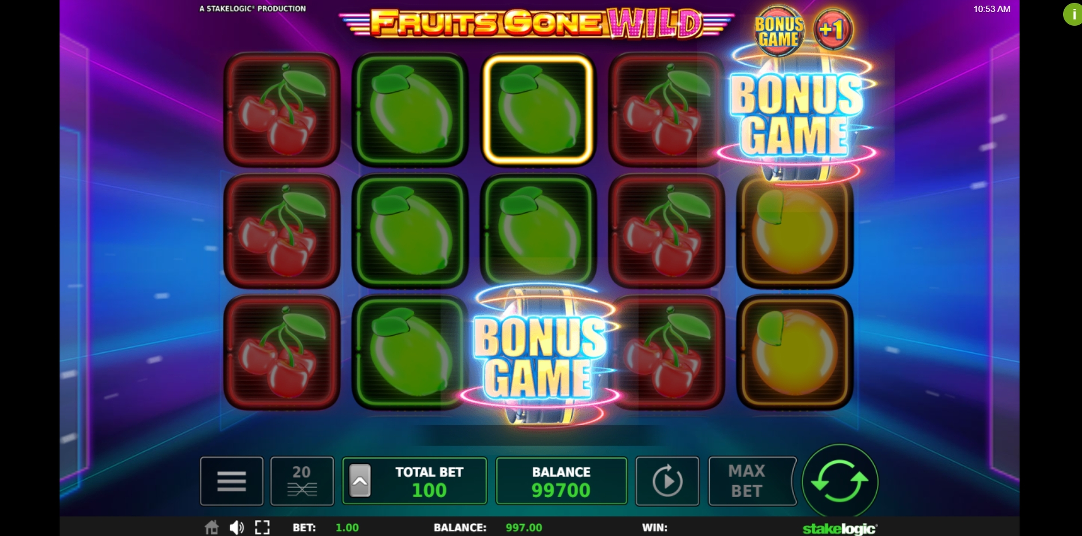 Win Money in Fruits Gone Wild Free Slot Game by Stakelogic