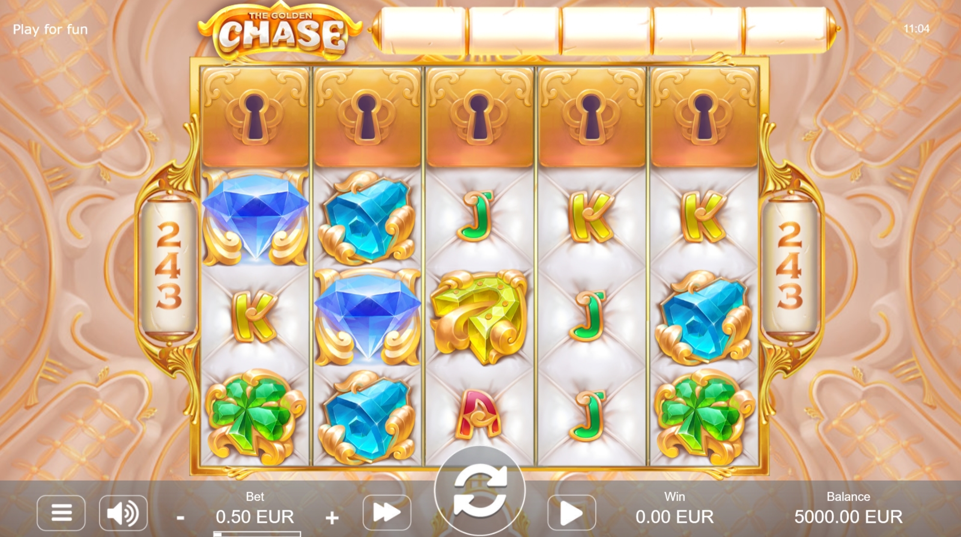 Reels in The Golden Chase Slot Game by STHLM Gaming