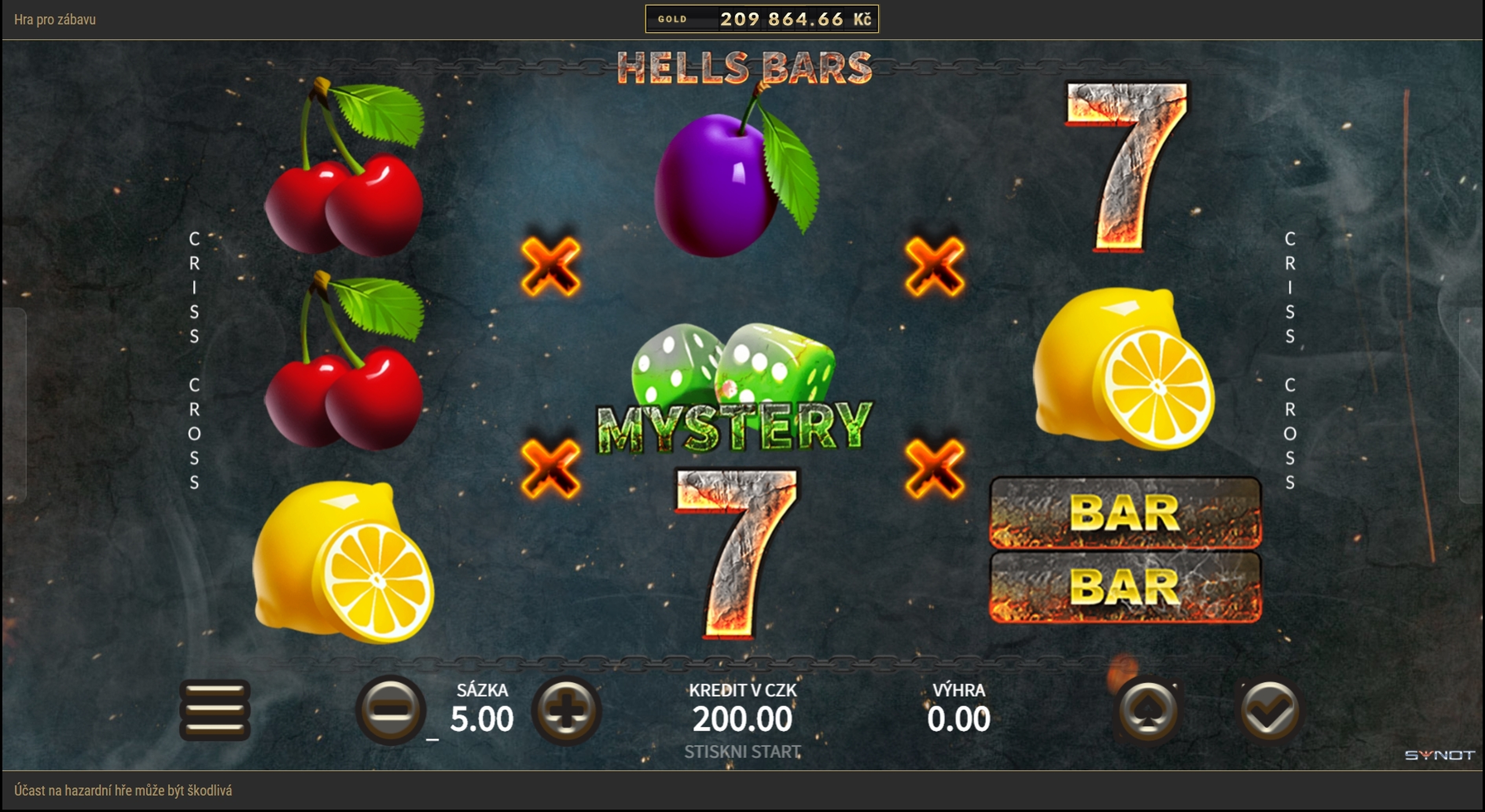 Reels in Hells Bars Slot Game by Synot Games