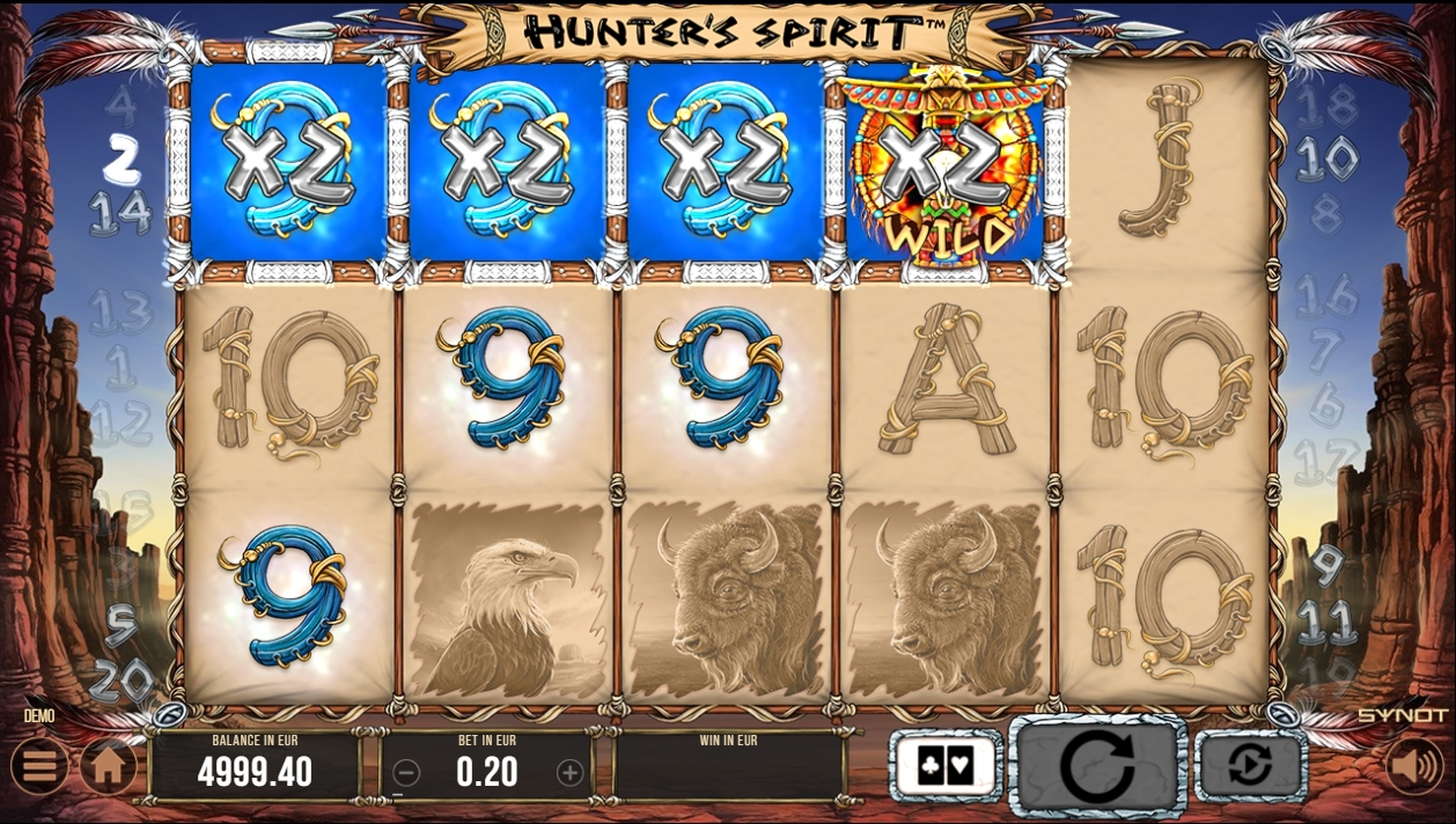 Win Money in Hunters Spirit Free Slot Game by Synot Games