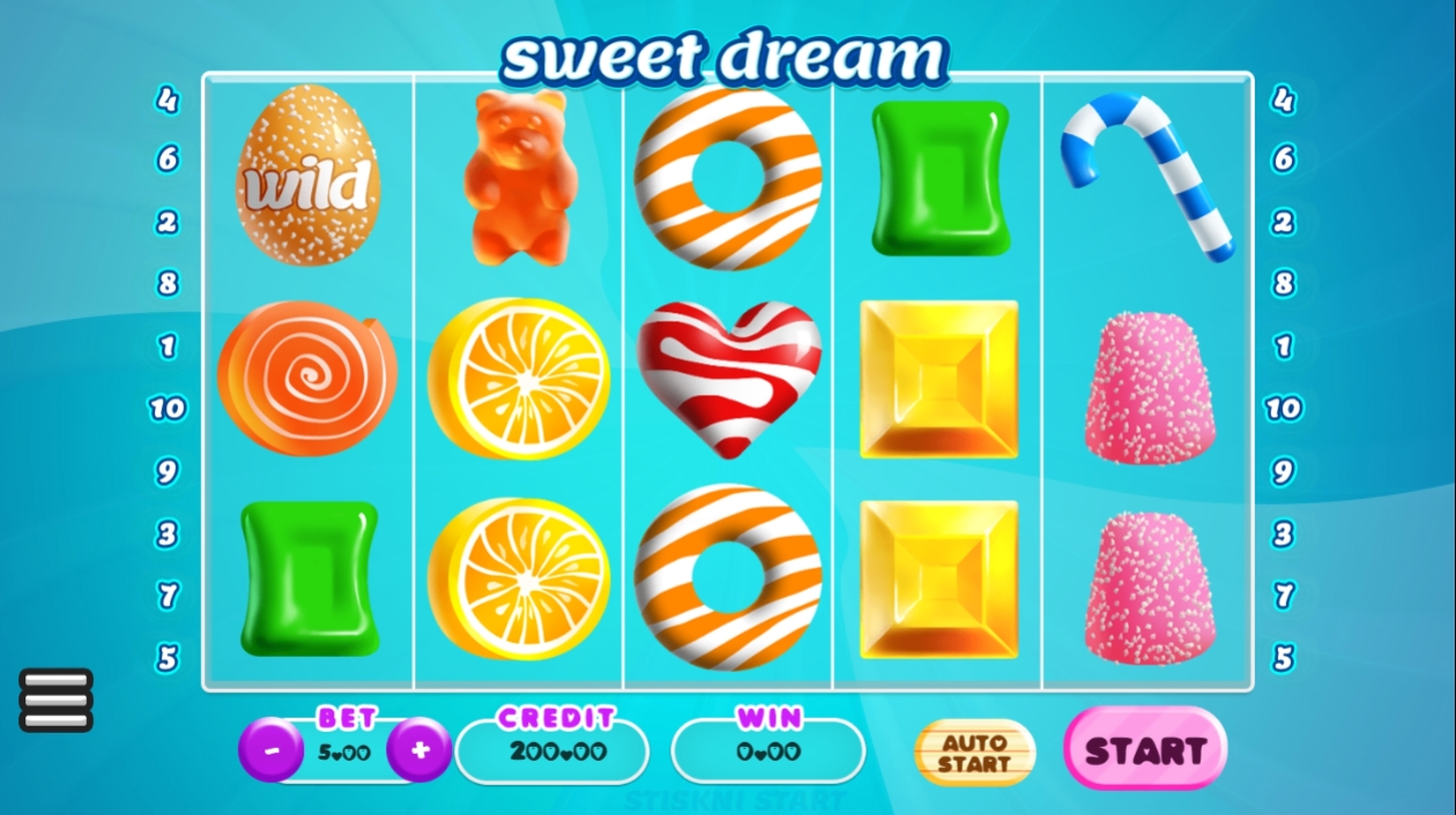 Reels in Sweet Dream Slot Game by Synot Games