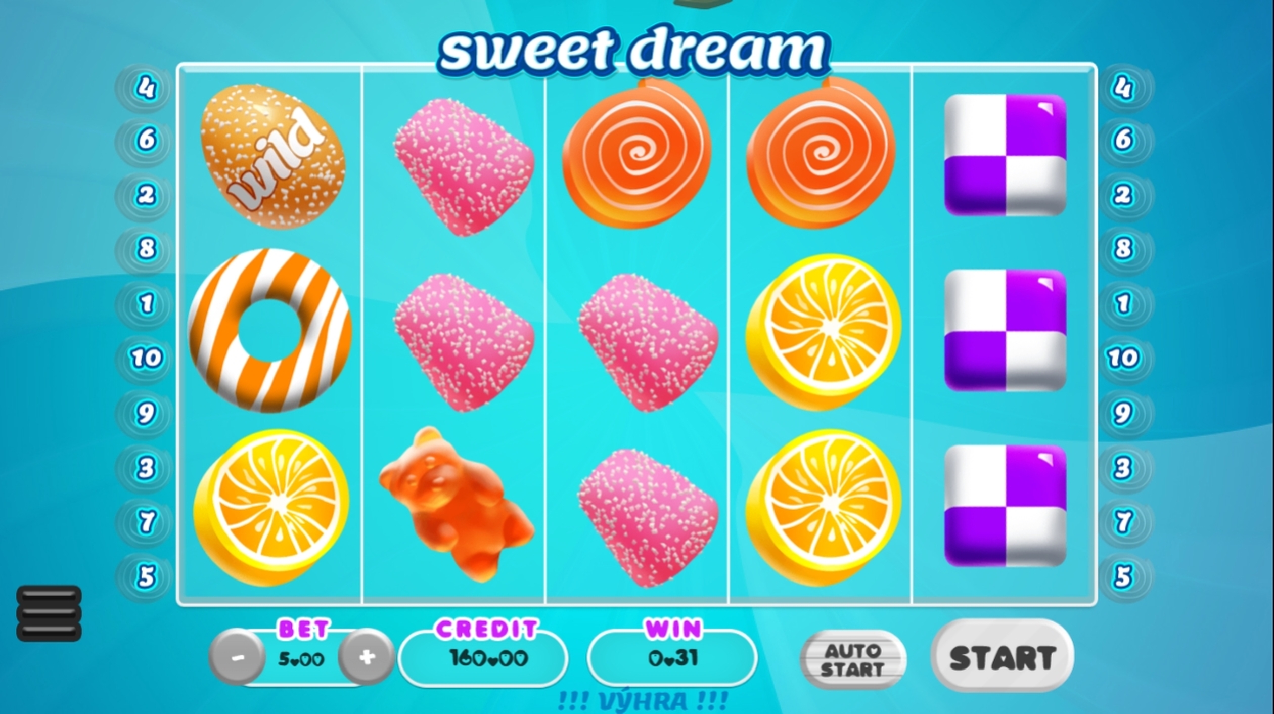 Win Money in Sweet Dream Free Slot Game by Synot Games