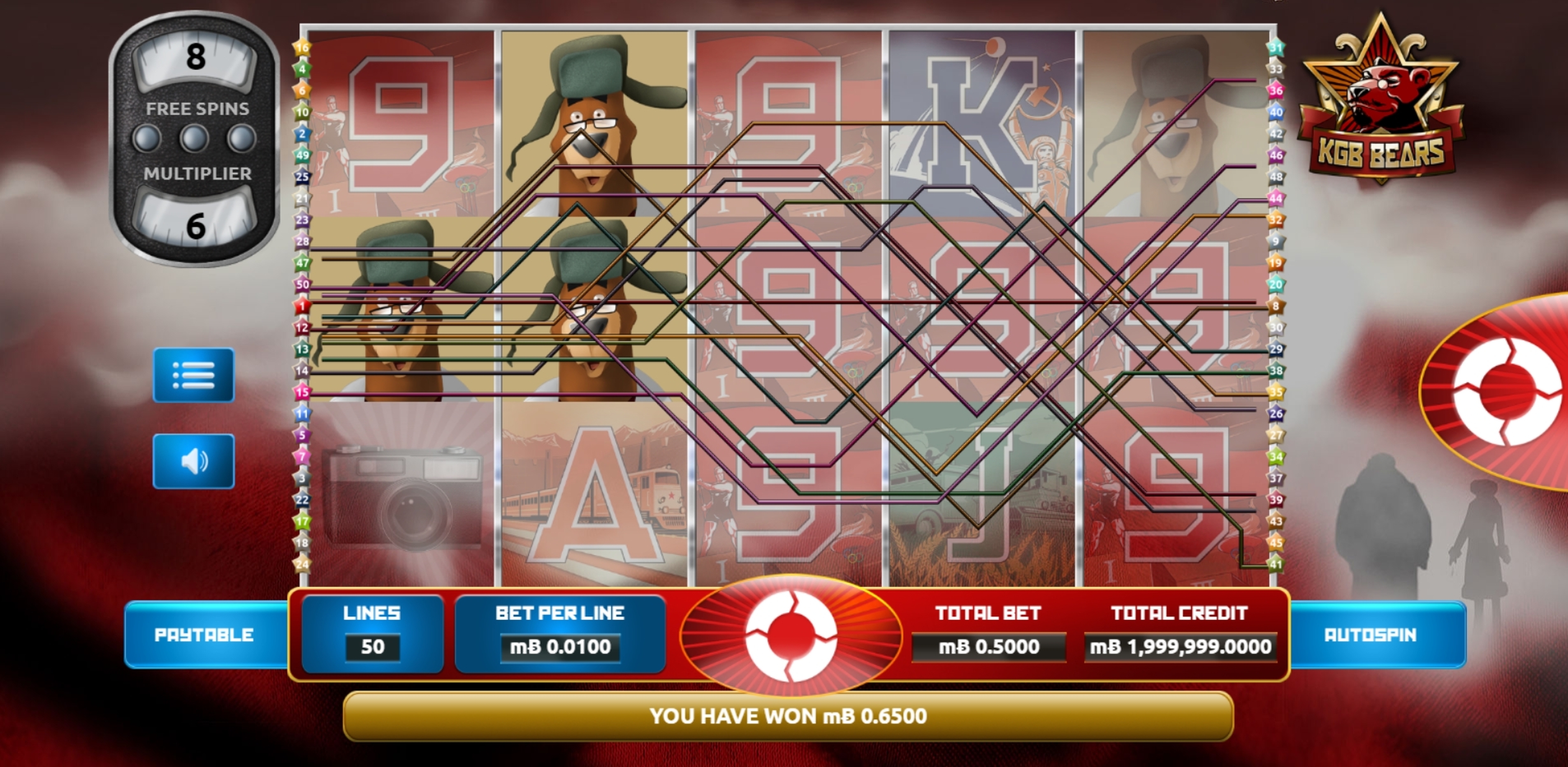 Win Money in KGB Bears Free Slot Game by The Games Company