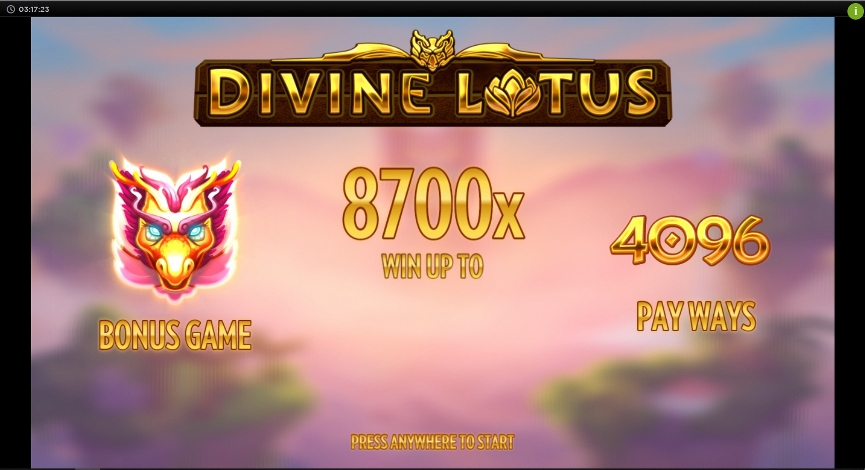 Play Divine Lotus Free Casino Slot Game by Thunderkick