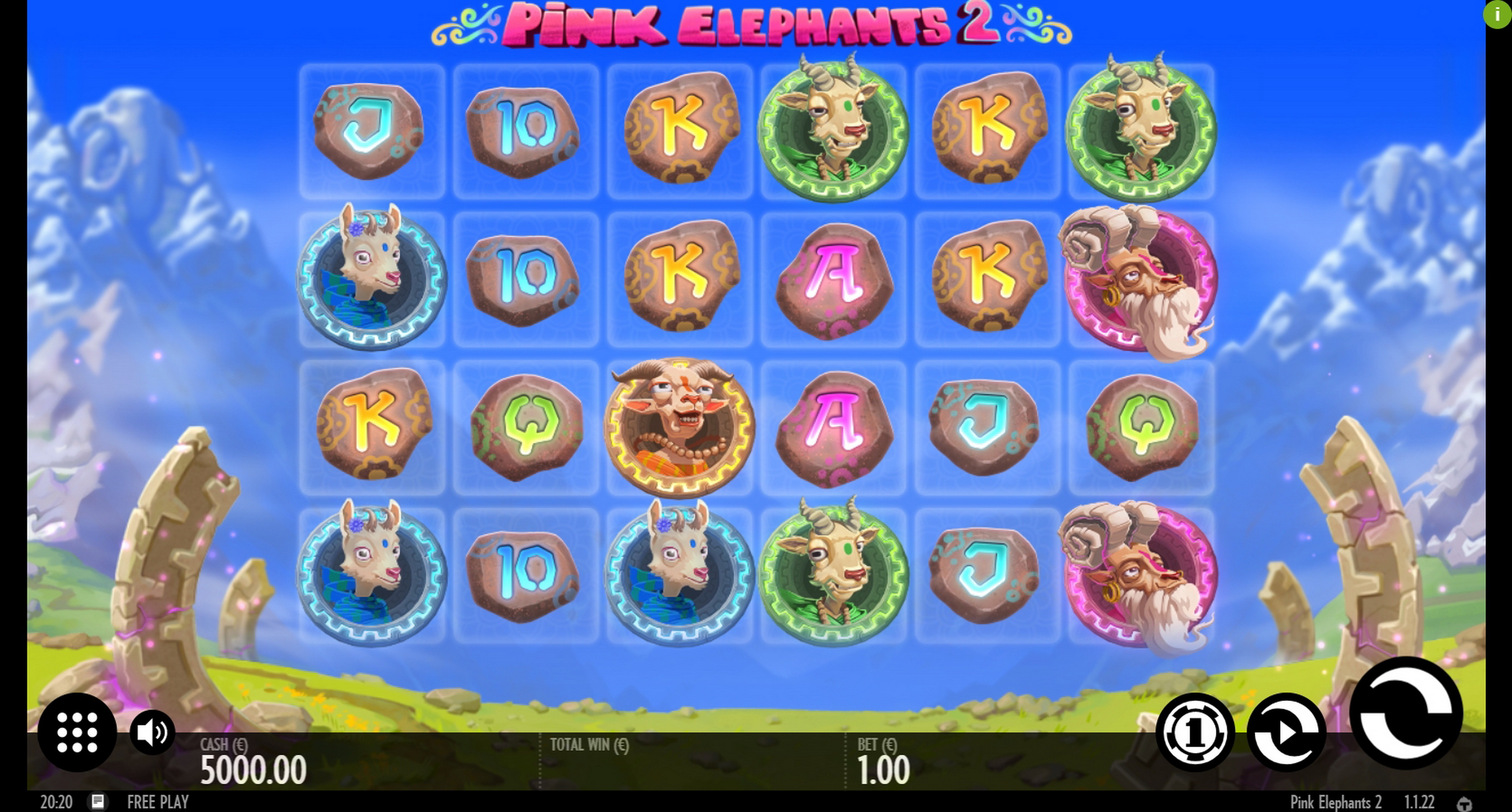 Reels in Pink Elephants 2 Slot Game by Thunderkick