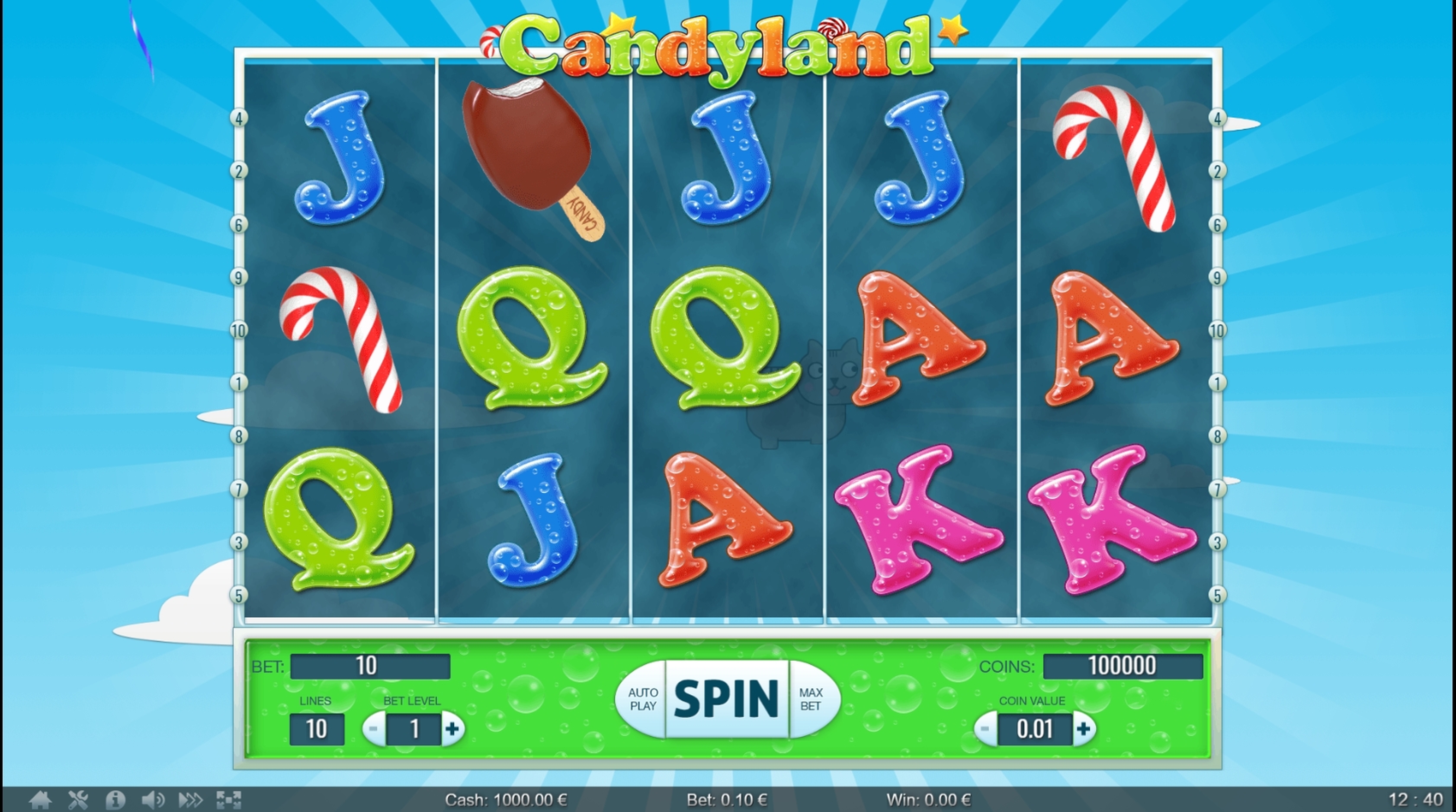 Reels in Candy Land Slot Game by Thunderspin