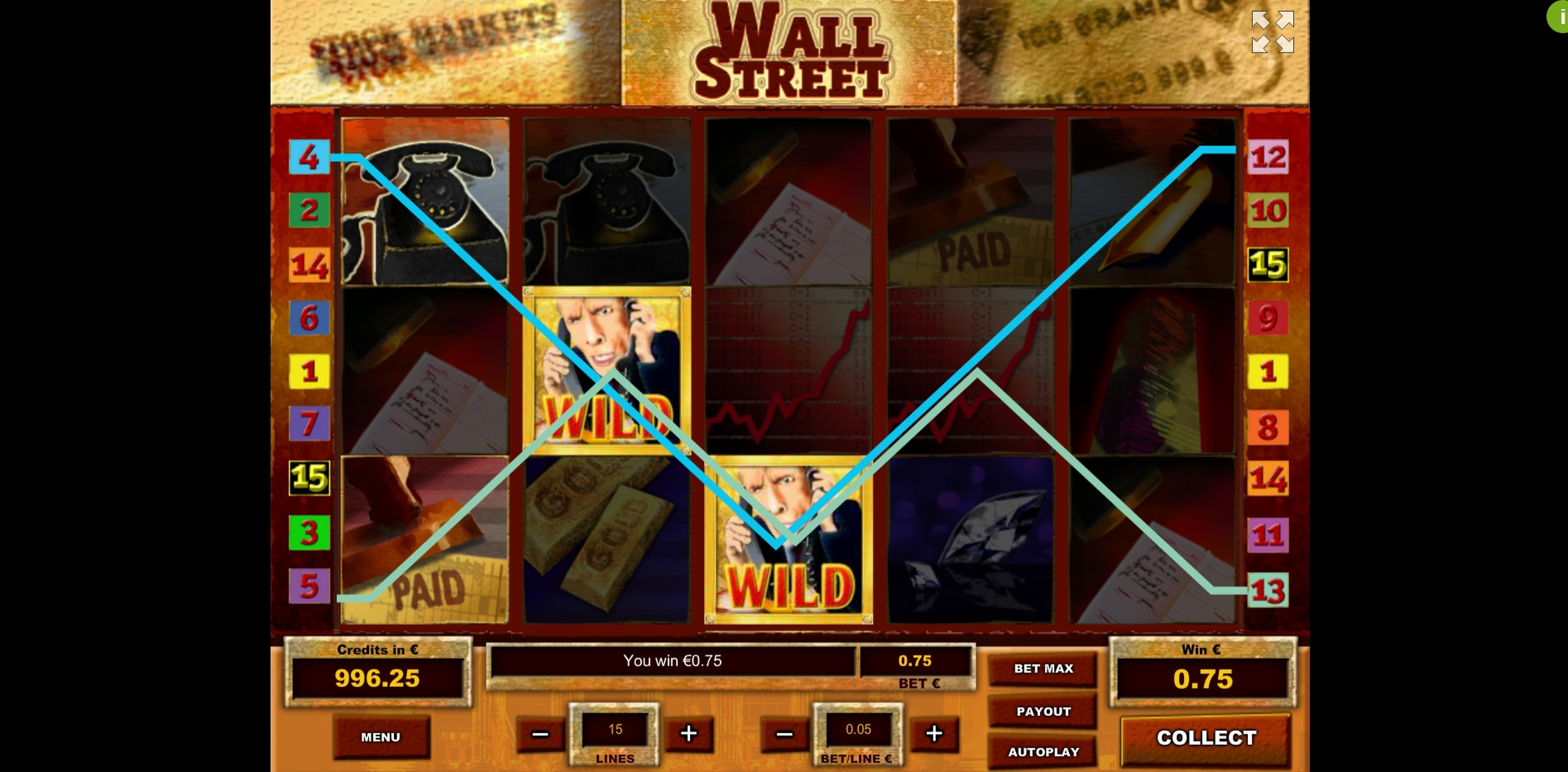 Win Money in Wall Street Free Slot Game by Tom Horn Gaming