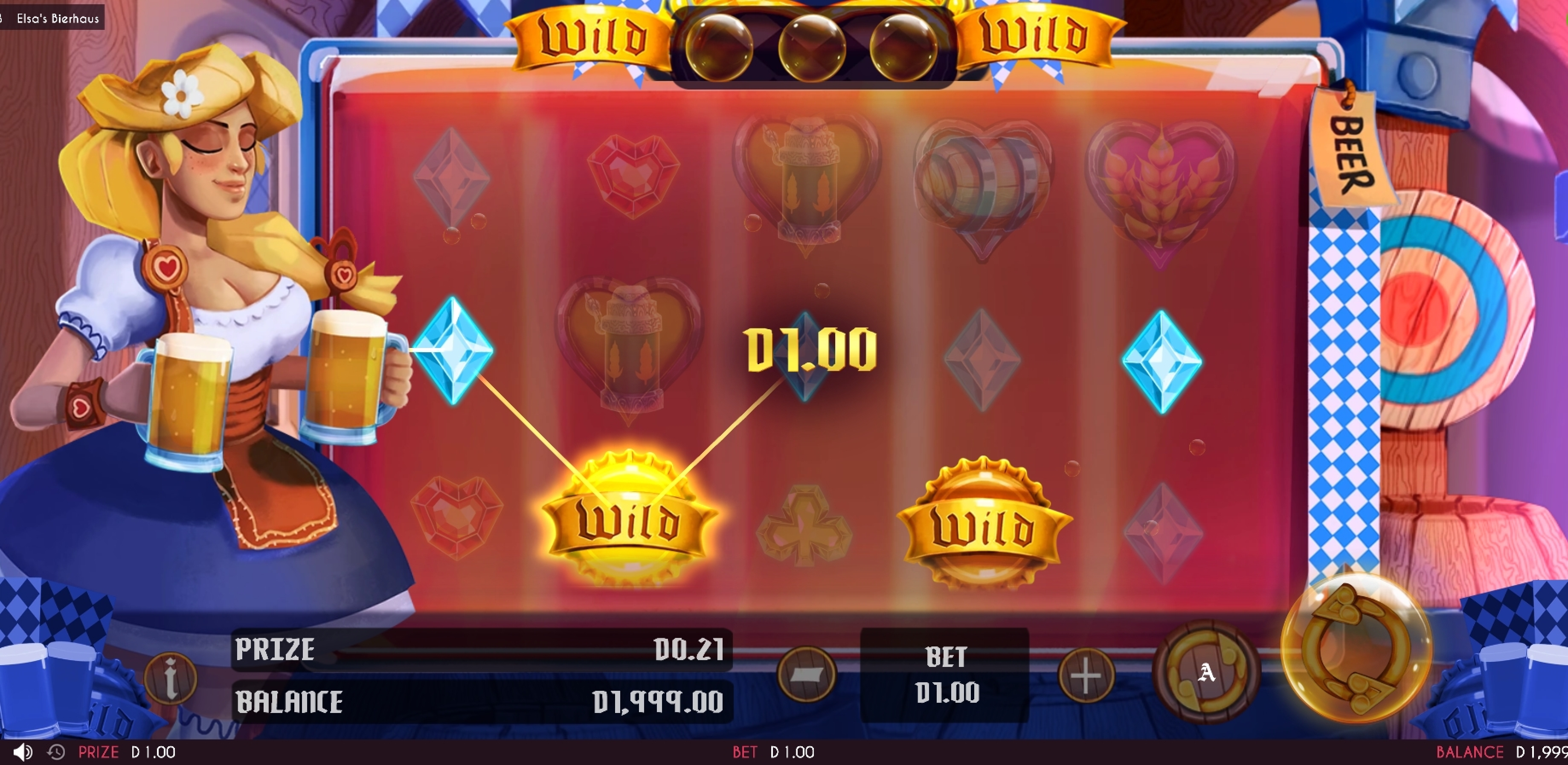 Win Money in Elsas Bierhaus Free Slot Game by Triple Cherry