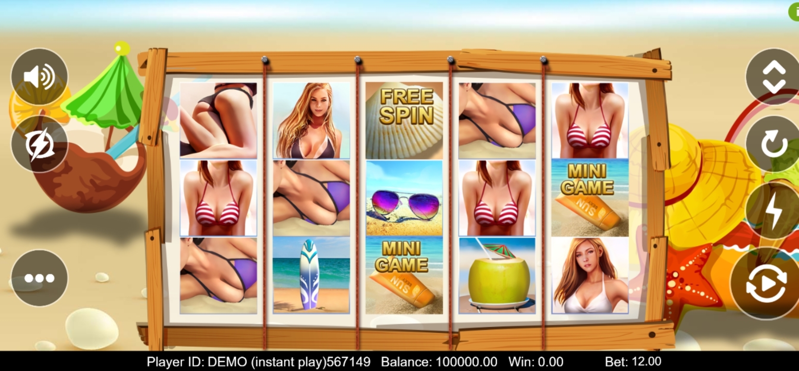 Reels in Bikini Beach Slot Game by Triple Profits Games