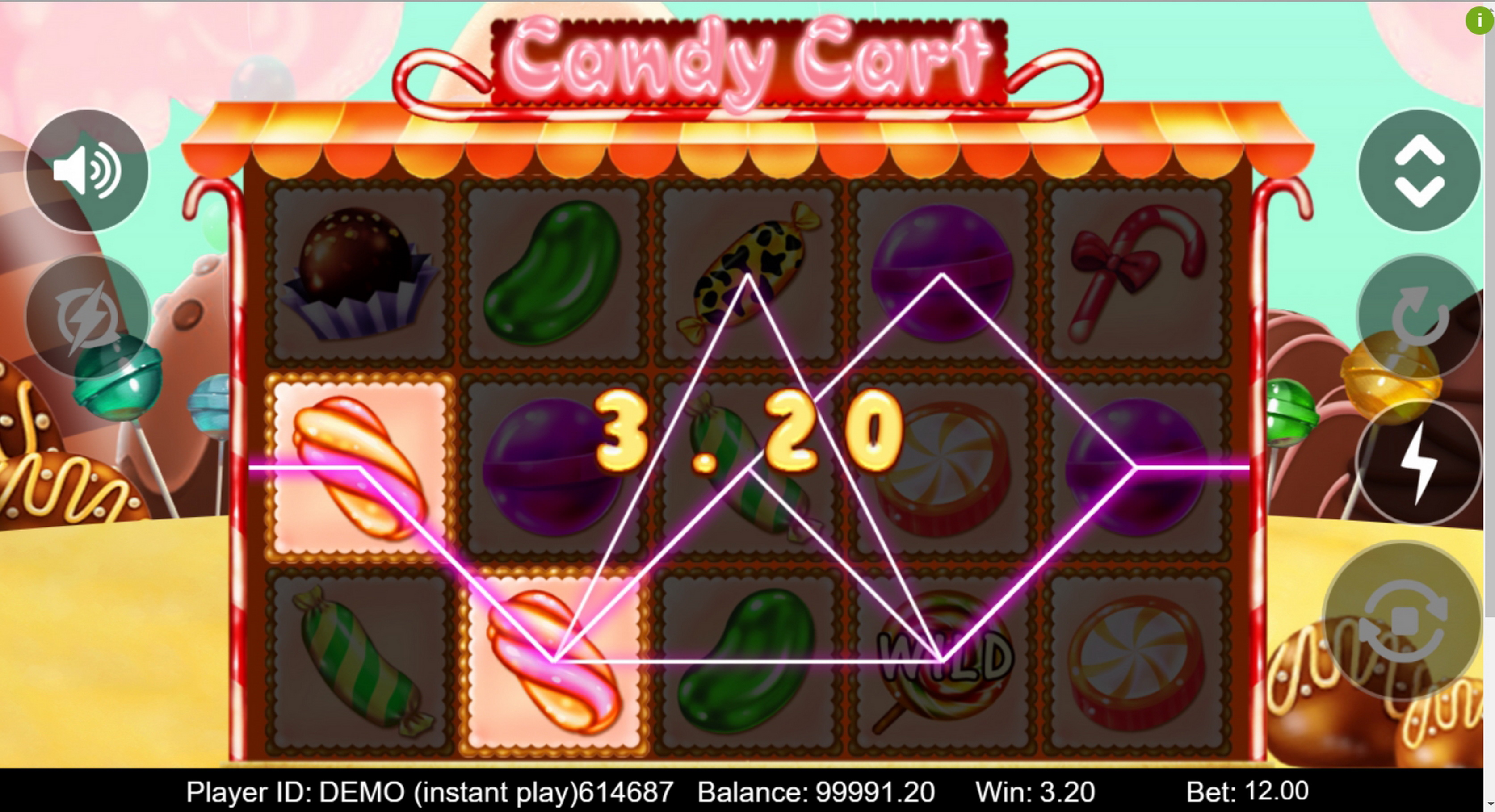 Win Money in Candy Cart Free Slot Game by Triple Profits Games