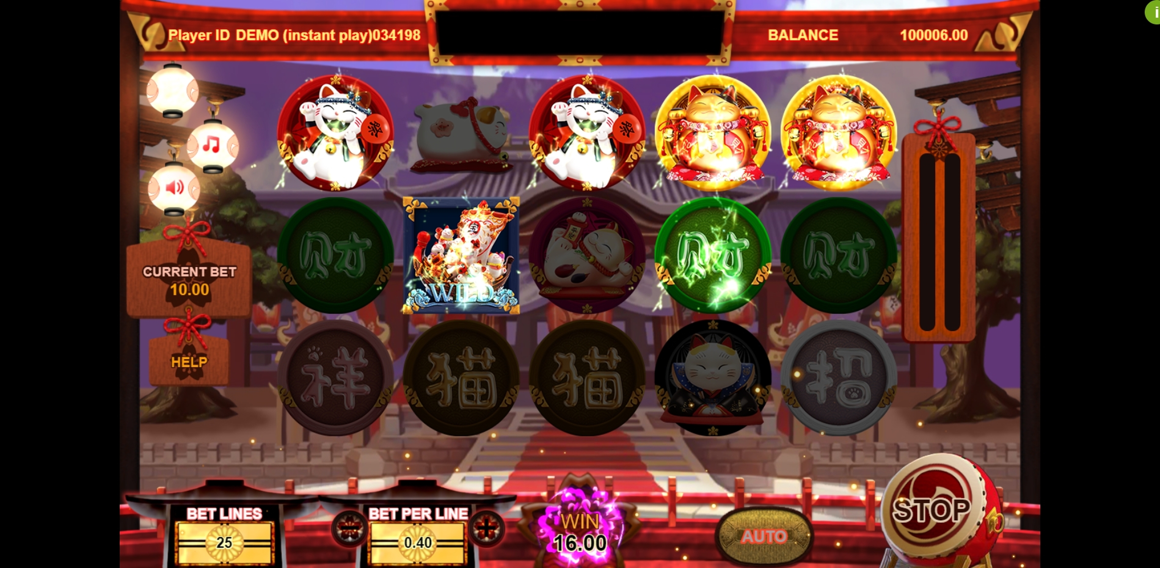 Win Money in Fortune Cat Free Slot Game by Triple Profits Games
