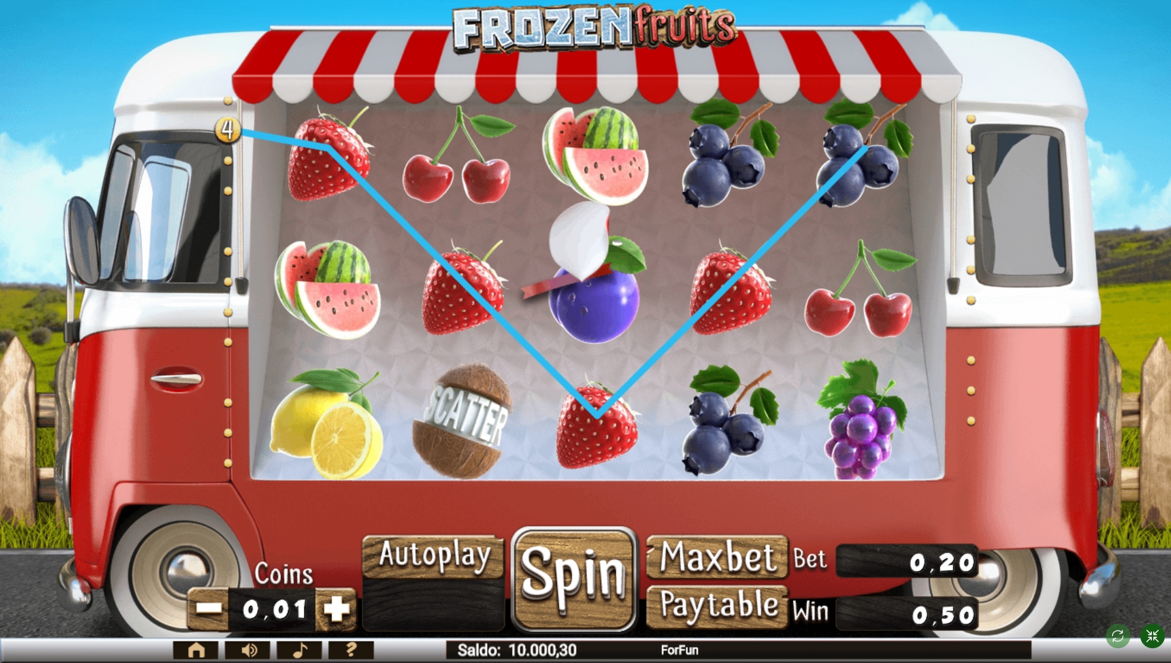 Win Money in Frozen Fruits Free Slot Game by Tuko Productions