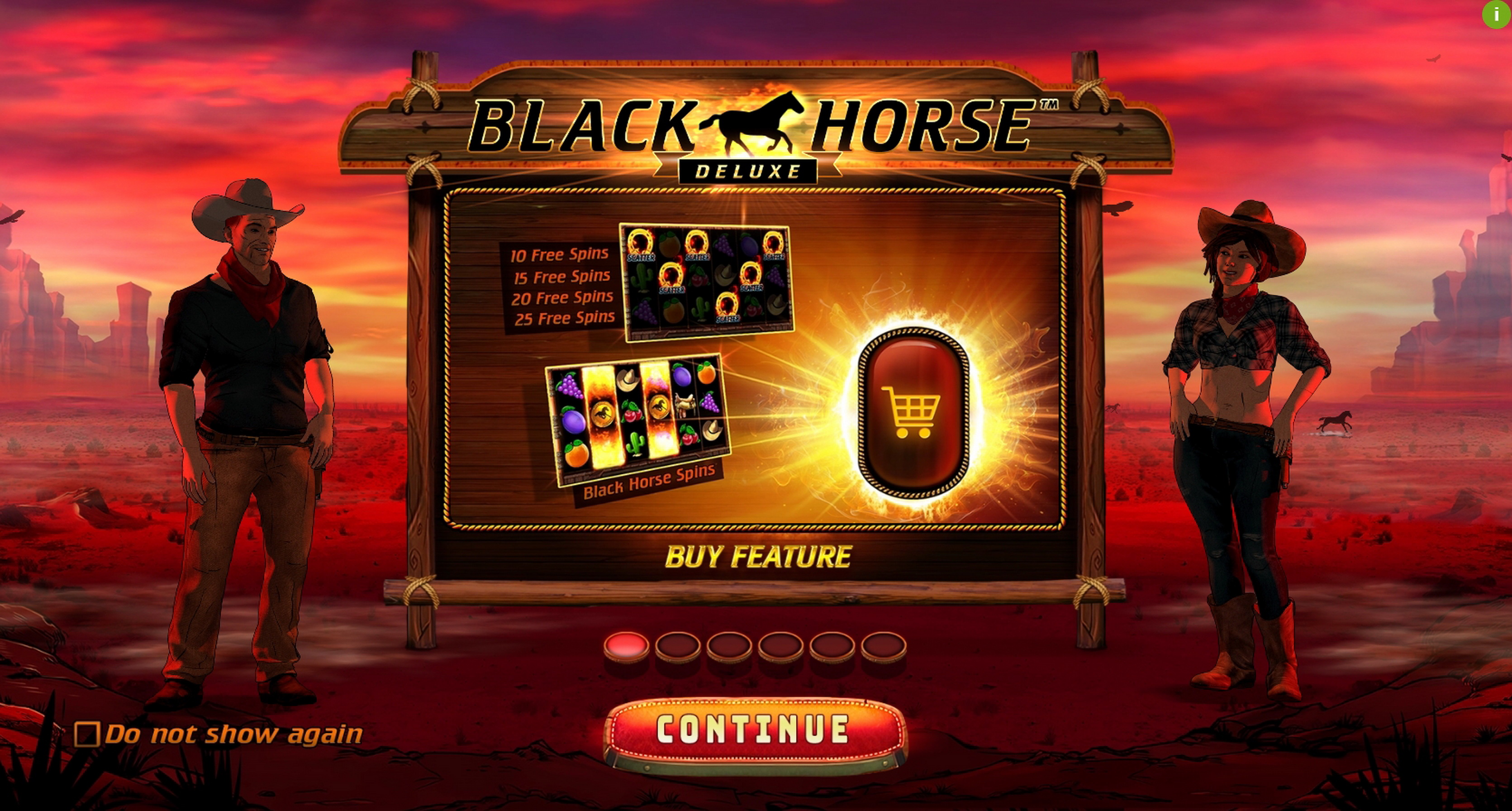 Play Black Horse Deluxe Free Casino Slot Game by Wazdan