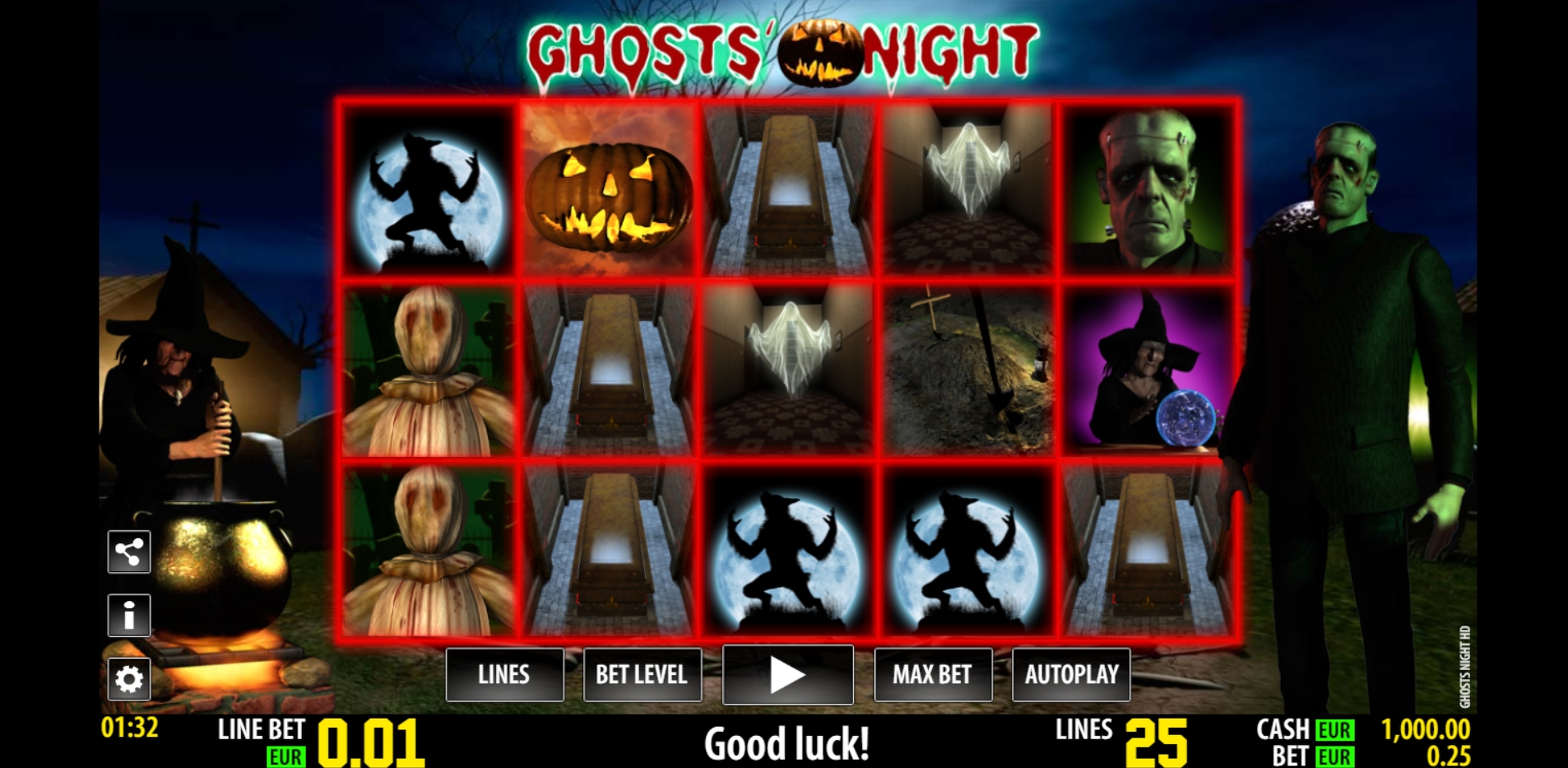 Reels in Ghosts' Night HD Slot Game by World Match
