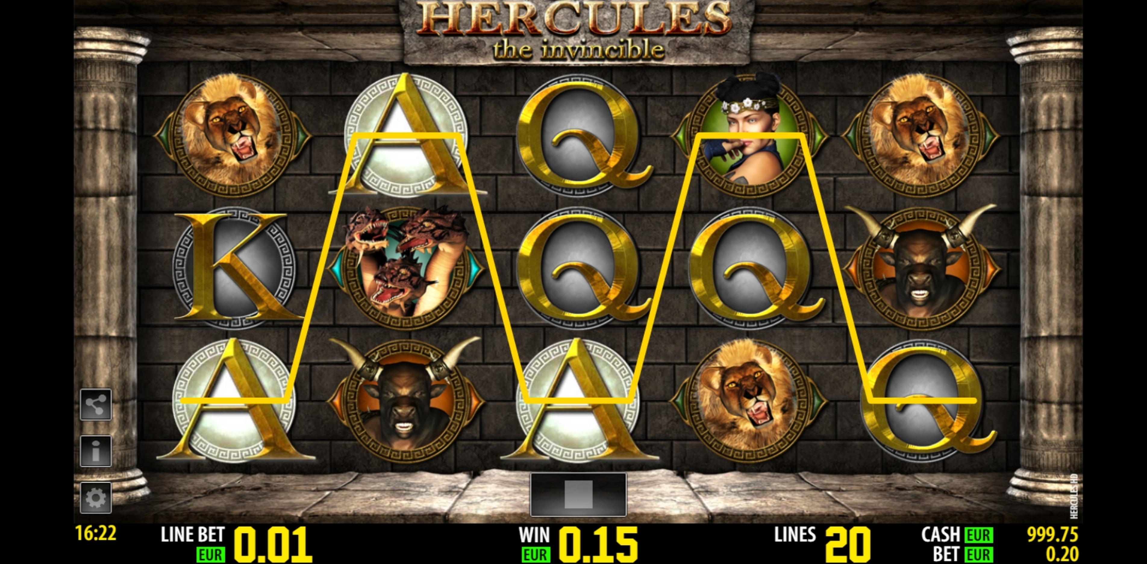 Win Money in Hercules HD Free Slot Game by World Match