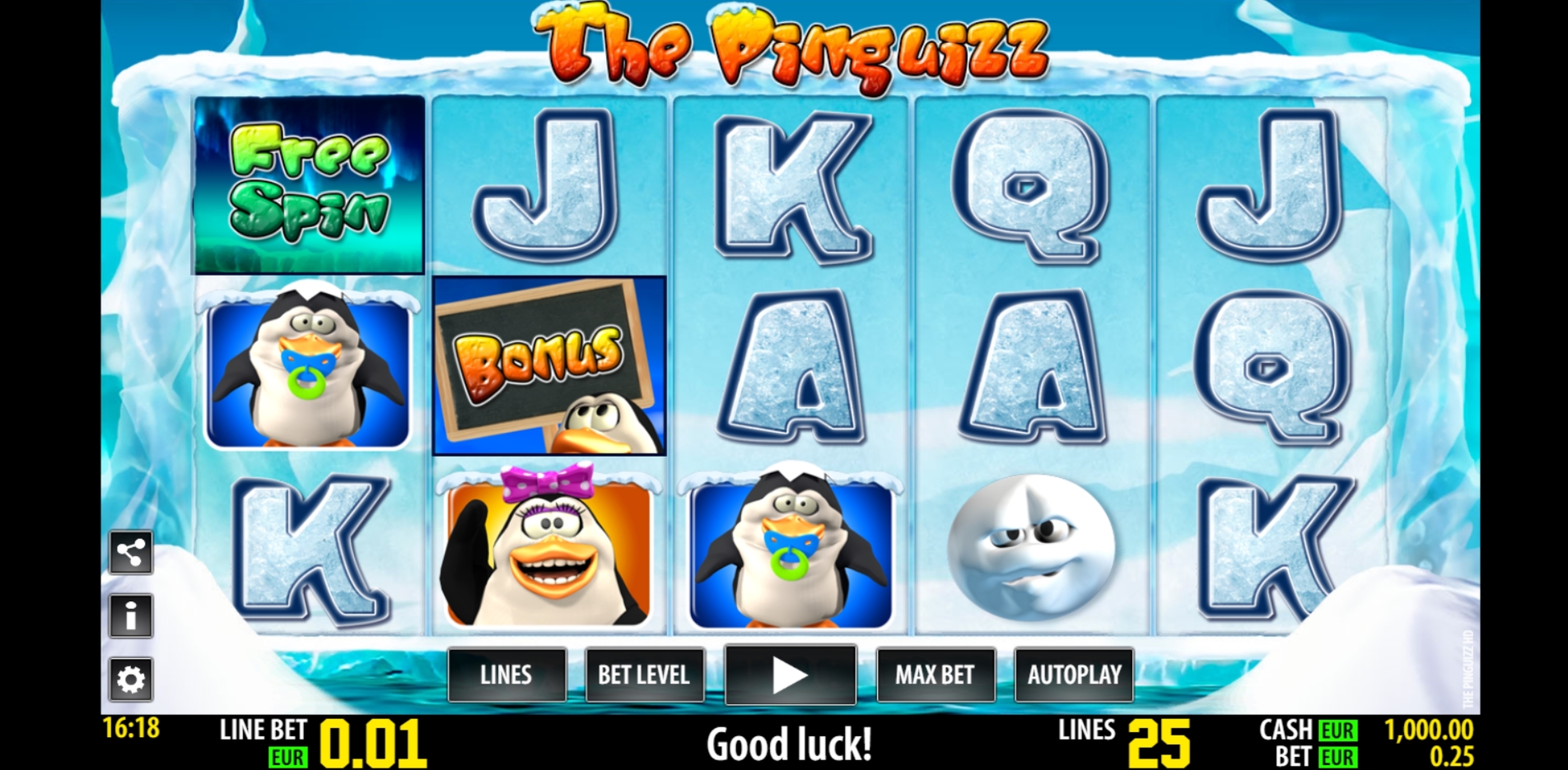 Reels in The Pinguizz HD Slot Game by World Match